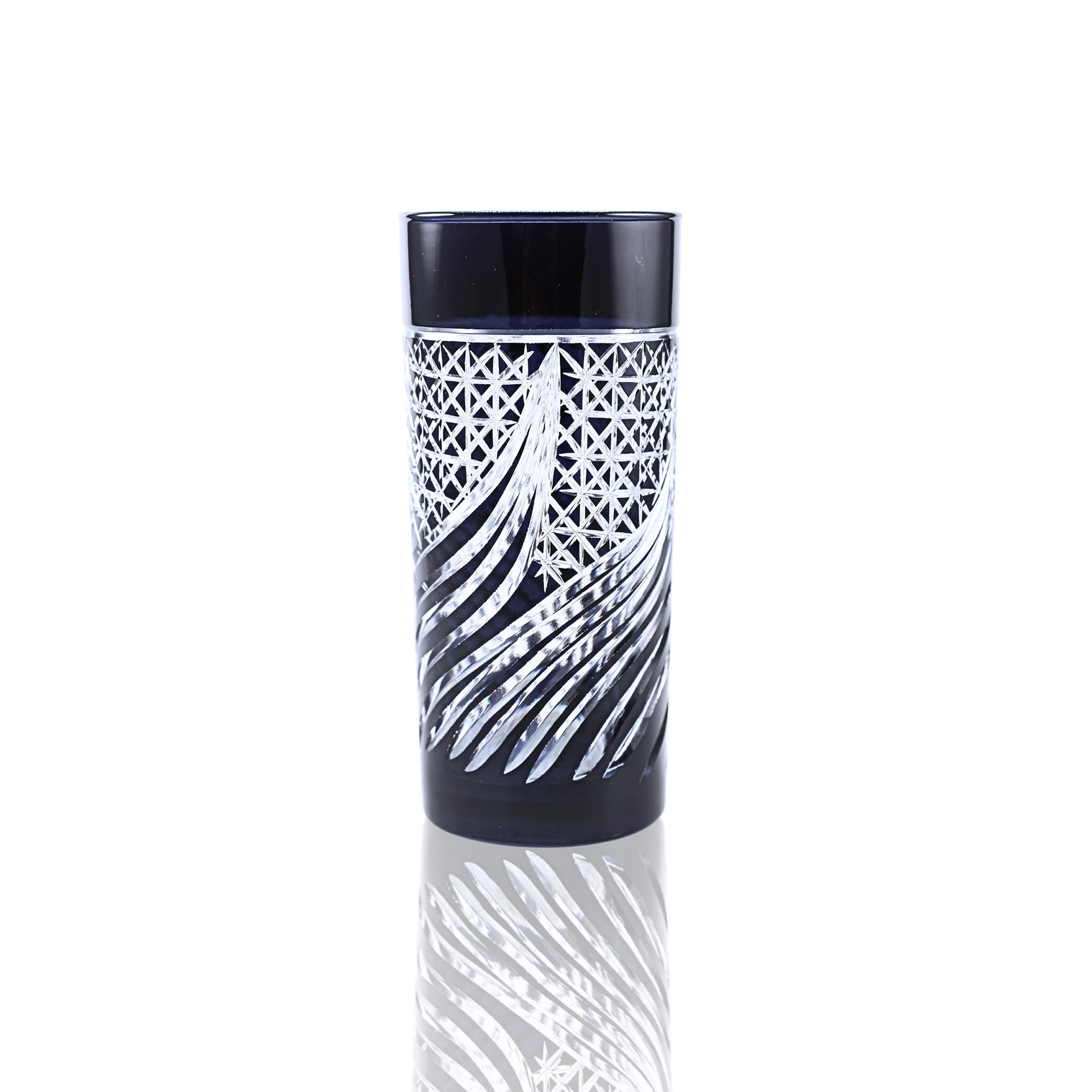 Aurora Highball Glass - Set Of 2 - Margerie Crystal USA