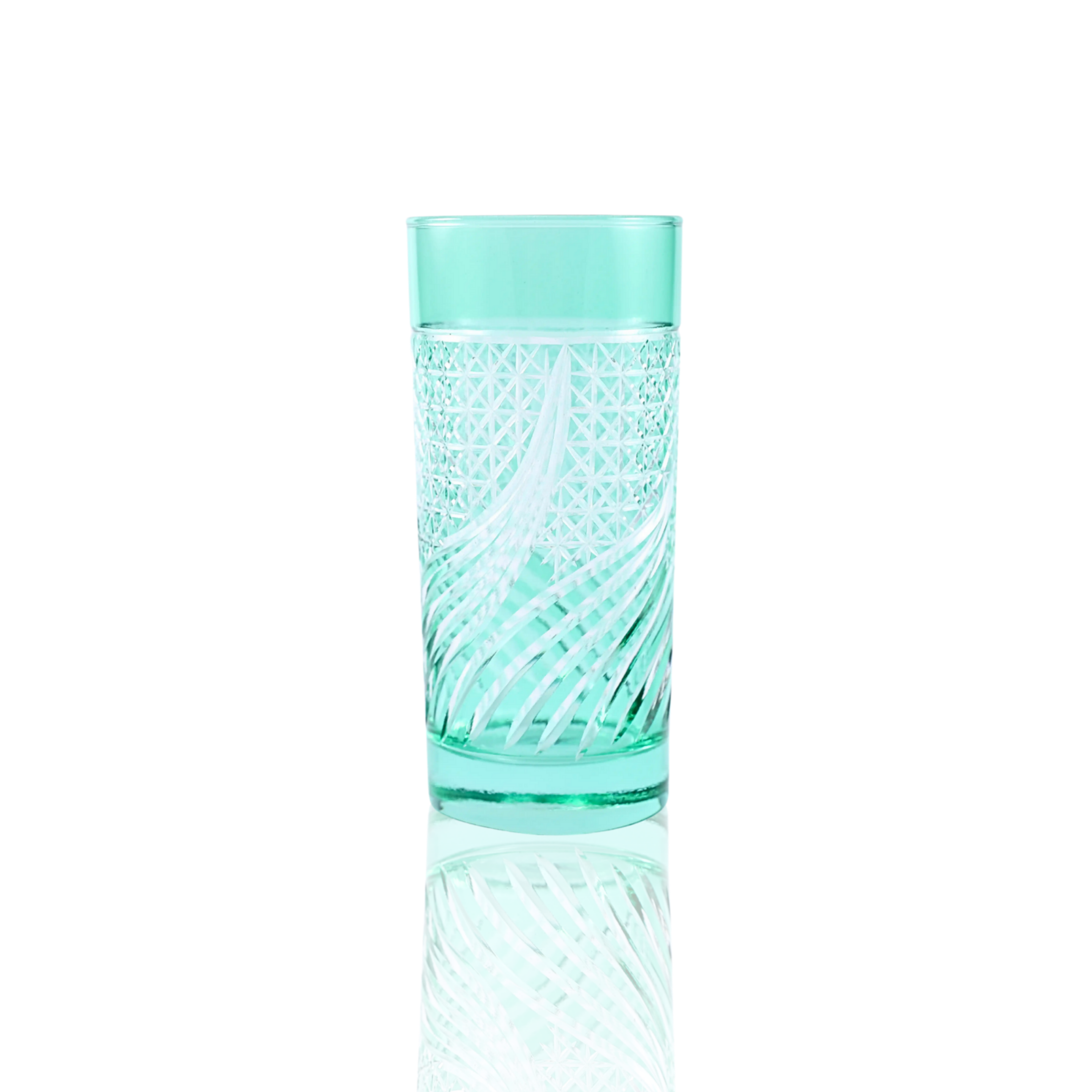 Aurora Highball Glass - Set Of 2 - Margerie Crystal USA