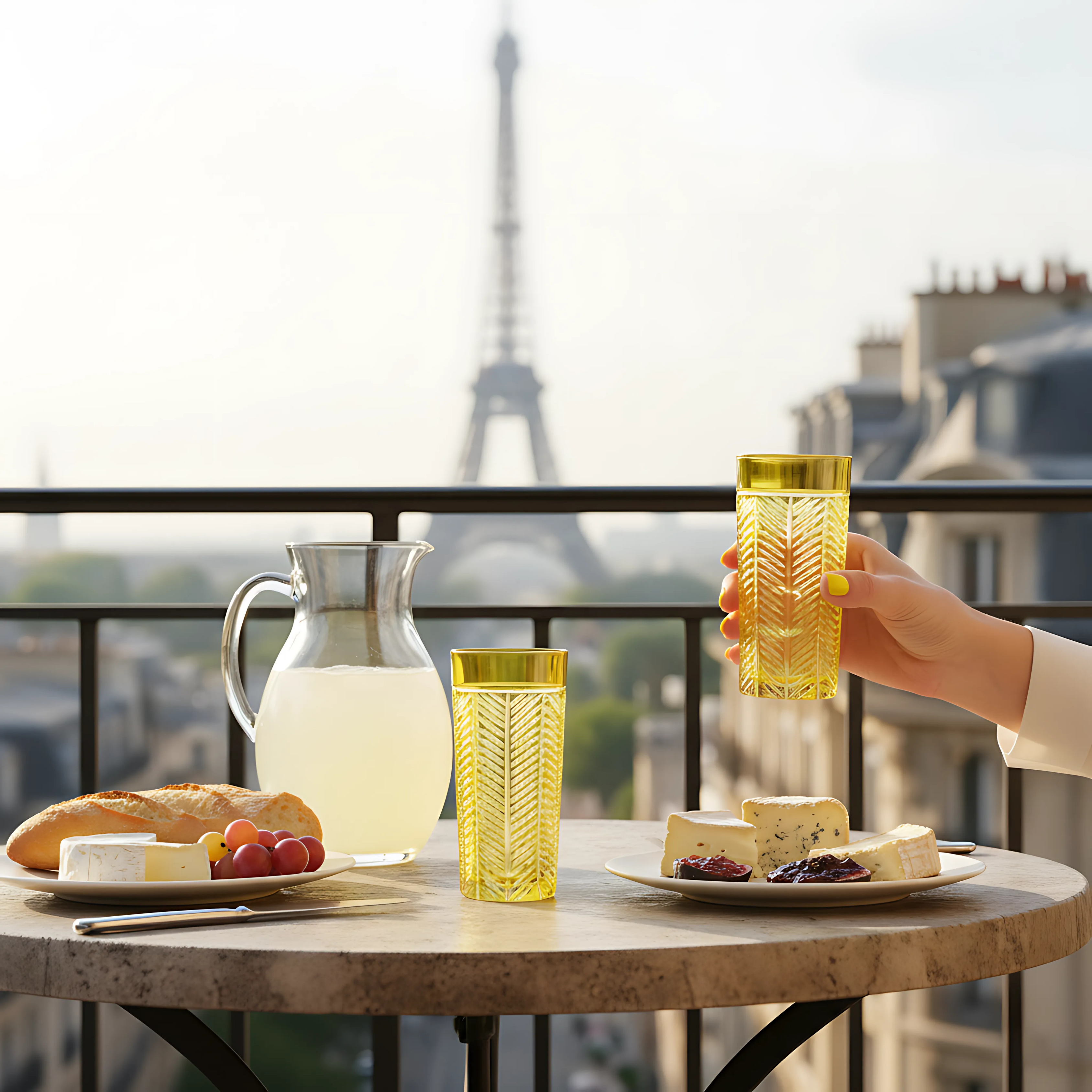 Lanza Cut Crystal Highball Glasses - Set Of 2 - Margerie Crystal USA