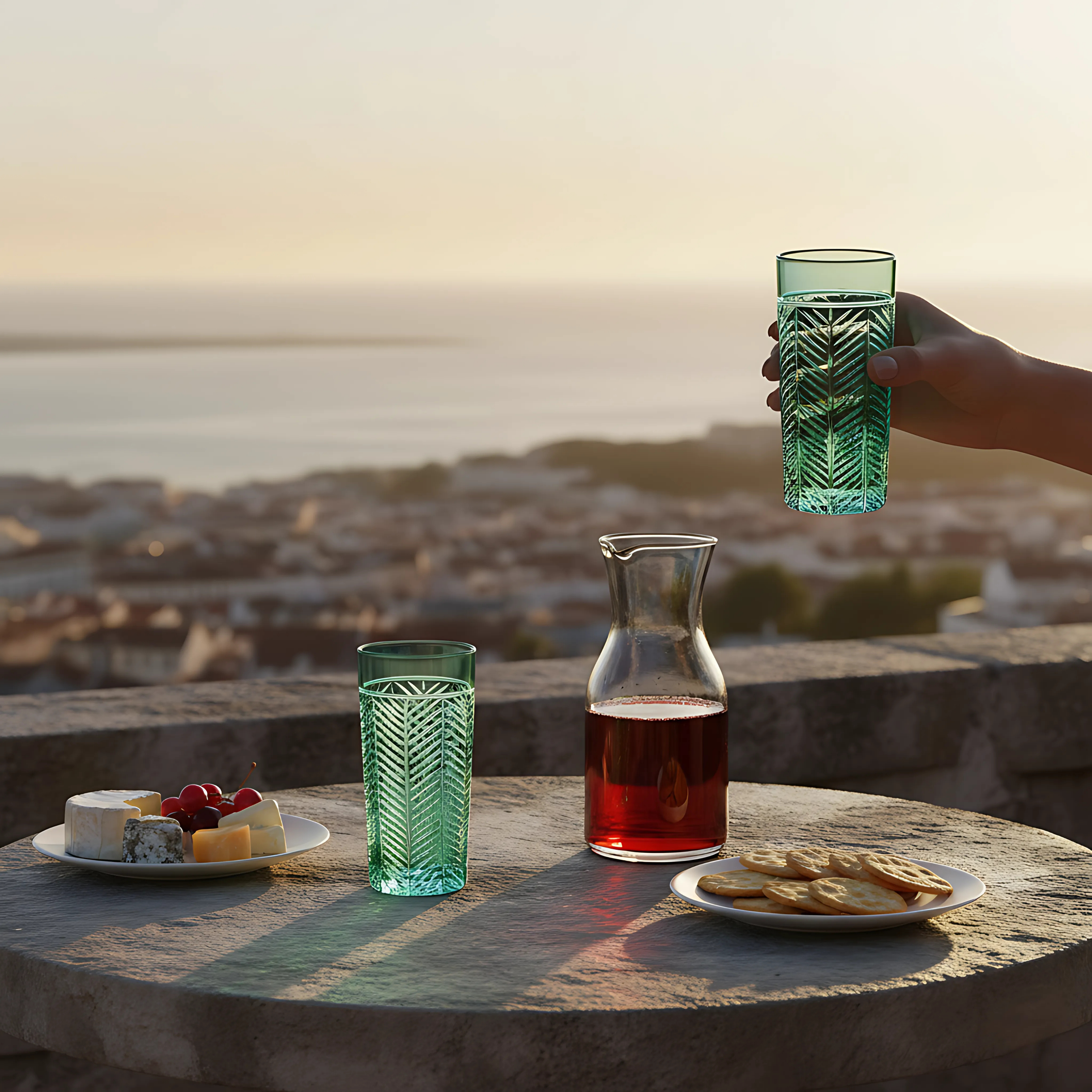 Lanza Cut Crystal Highball Glasses - Set Of 2 - Margerie Crystal USA