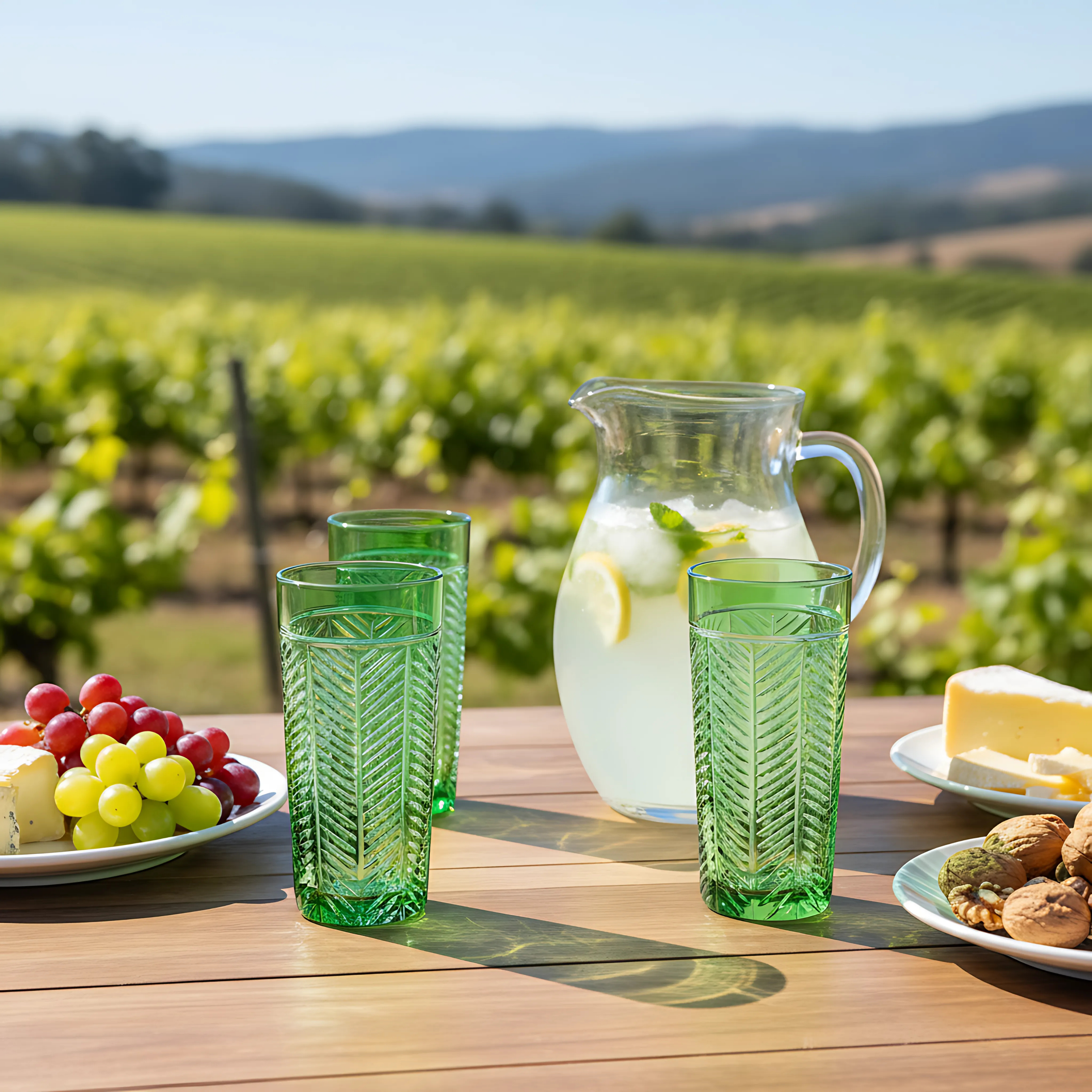 Lanza Cut Crystal Highball Glasses - Set Of 2 - Margerie Crystal USA