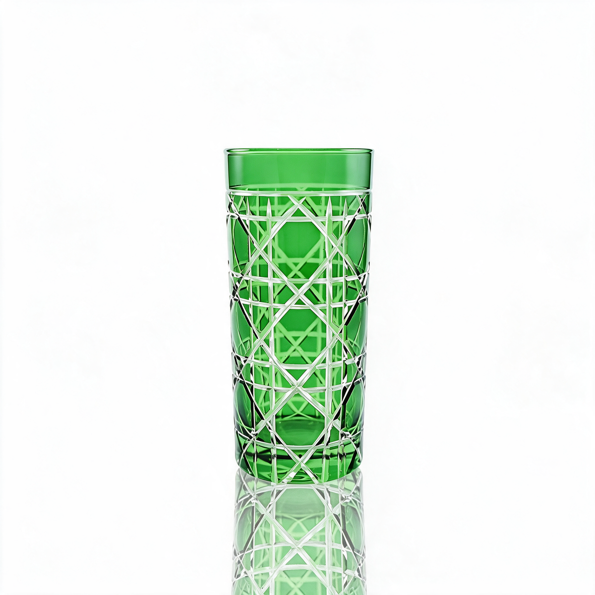 Verre long drink en cristallin taillé Gloria