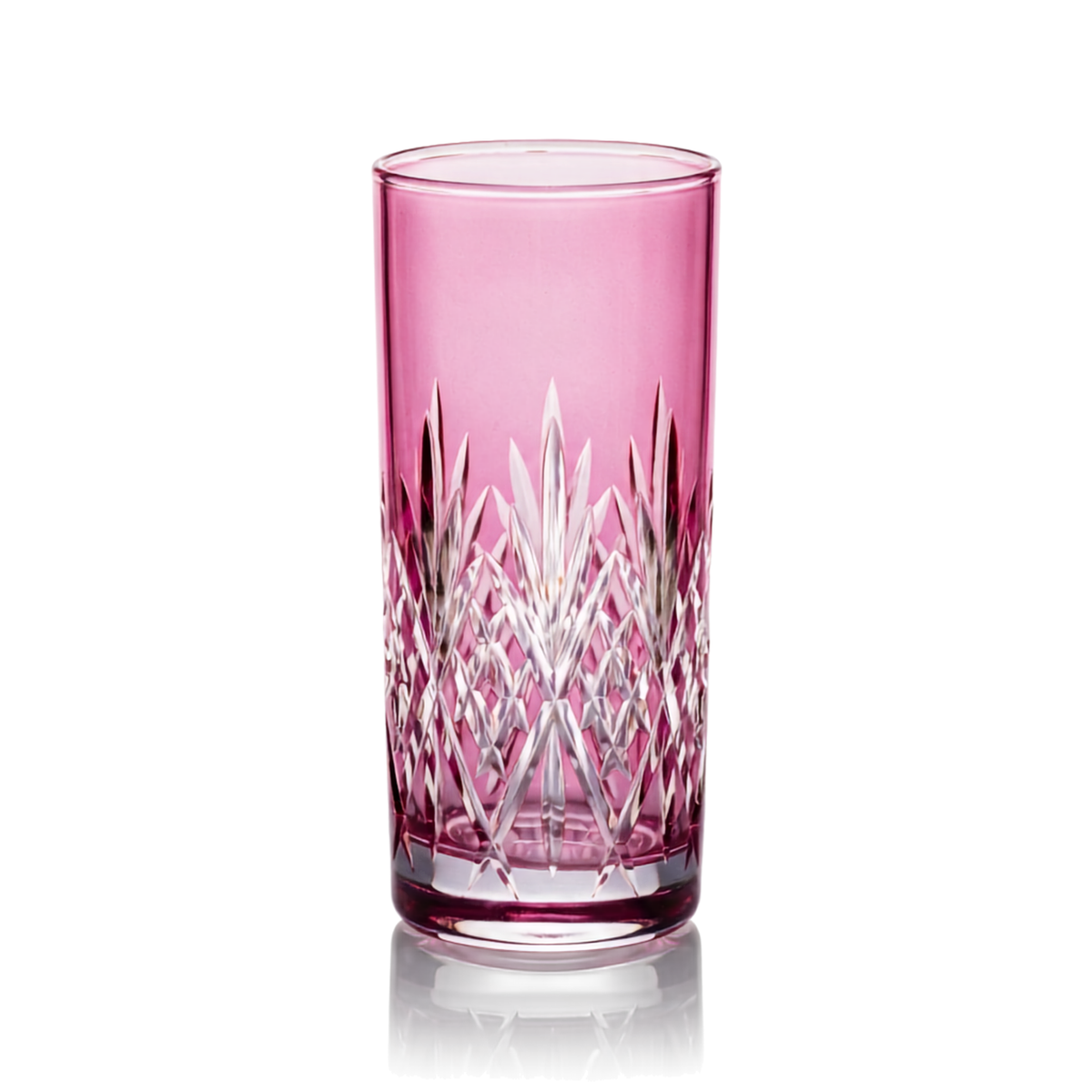 Verre long drink en cristallin taillé Linka