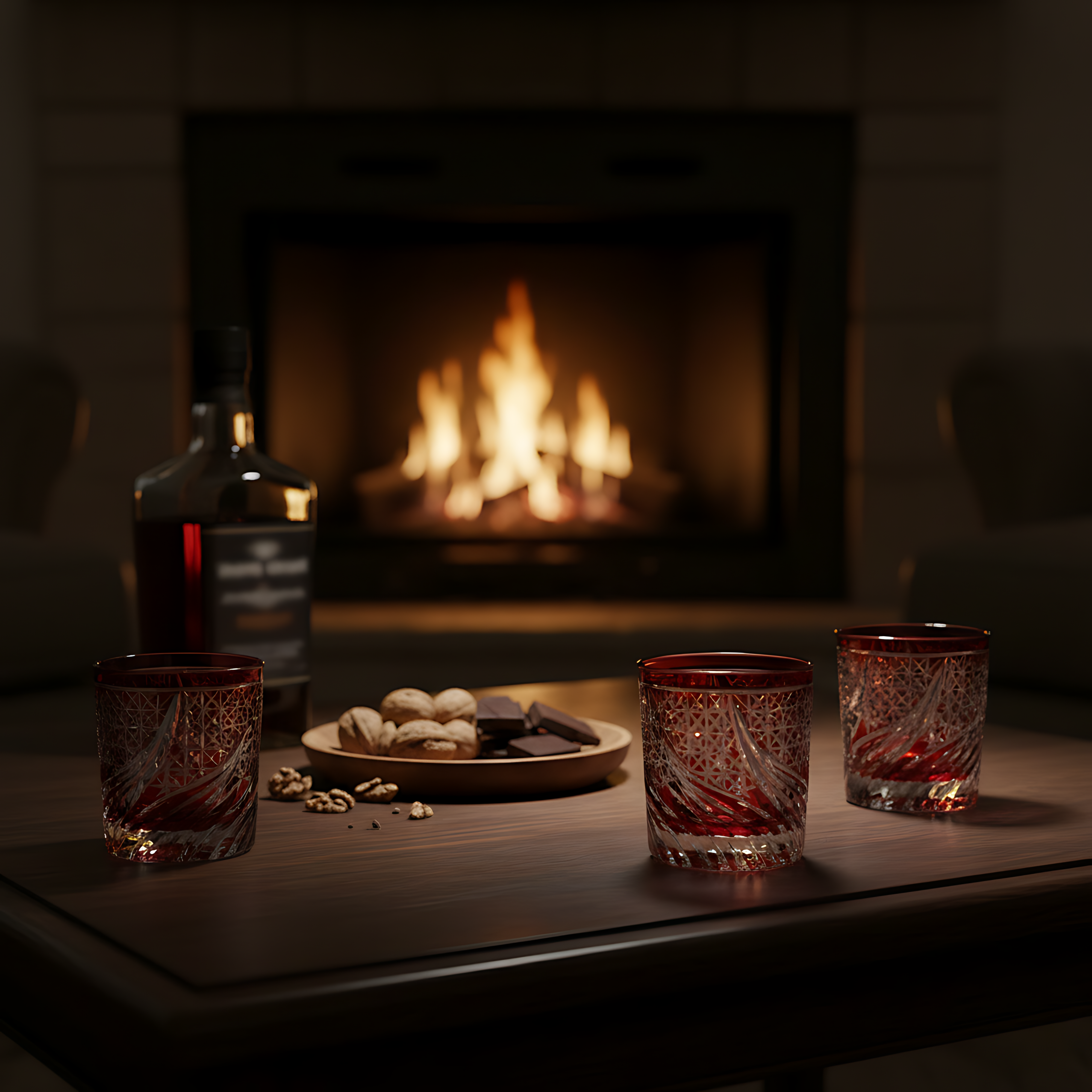 Aurora Old Fashioned Whiskey Glass - Set Of 2 - Margerie Crystal USA