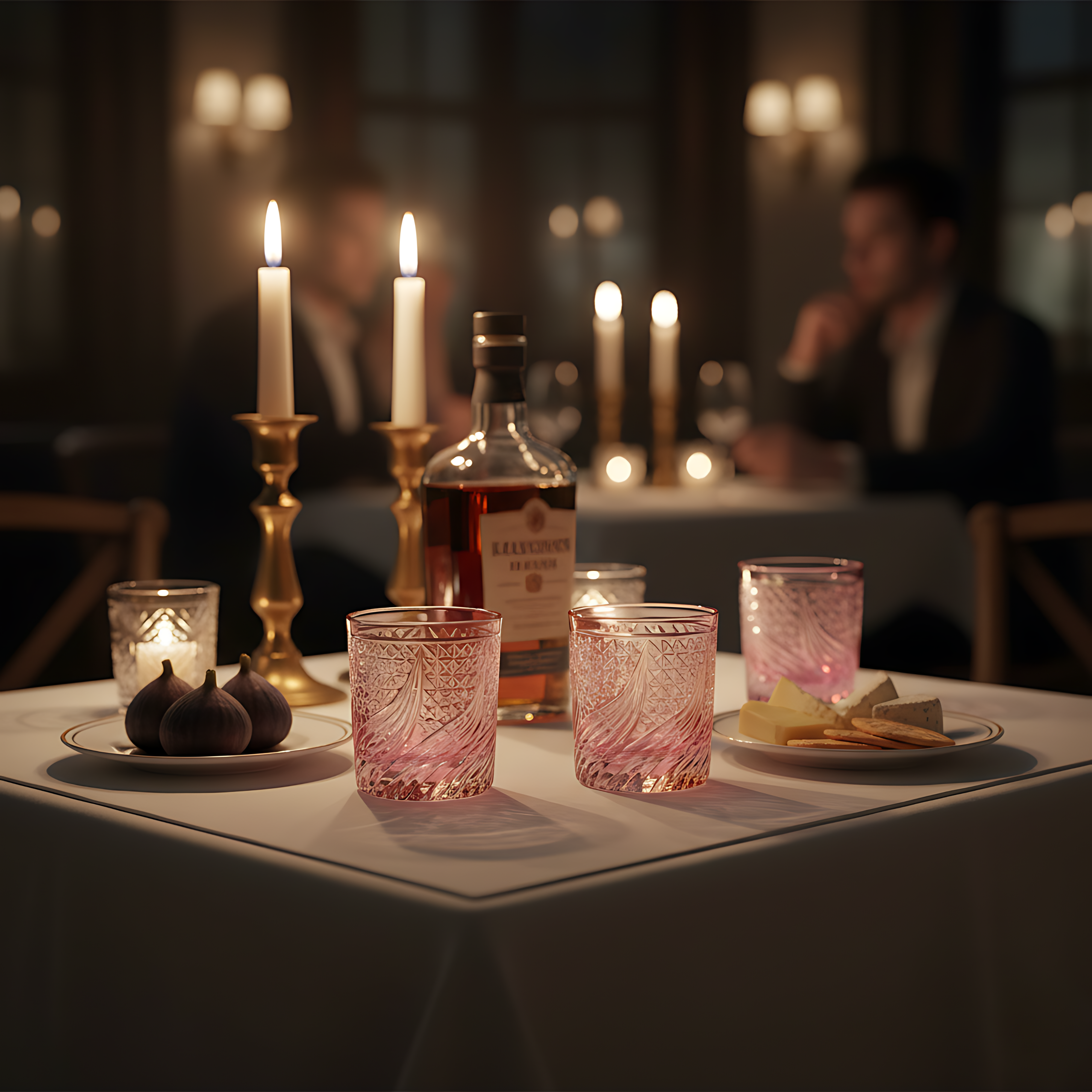 Aurora Old Fashioned Whiskey Glass - Set Of 2 - Margerie Crystal USA