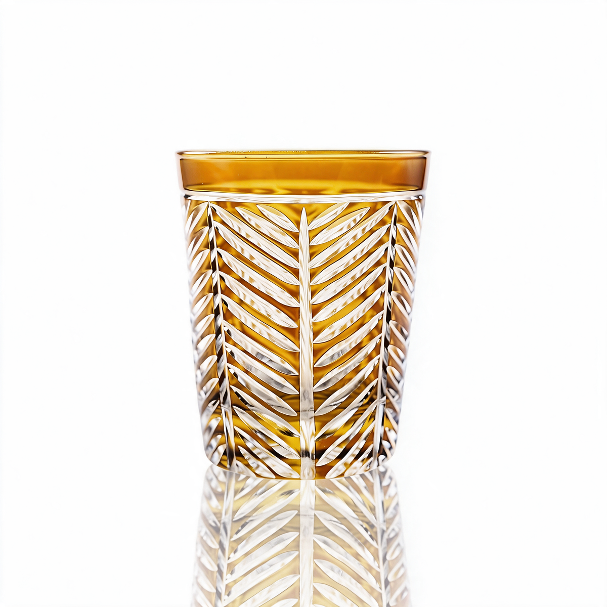 Vaso de cristal tallado Lanza