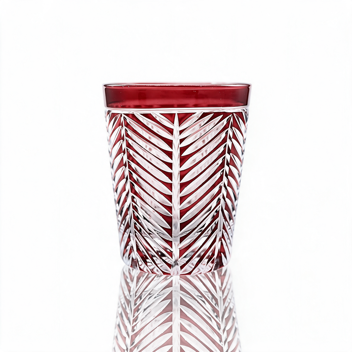 Vaso de cristal tallado Lanza