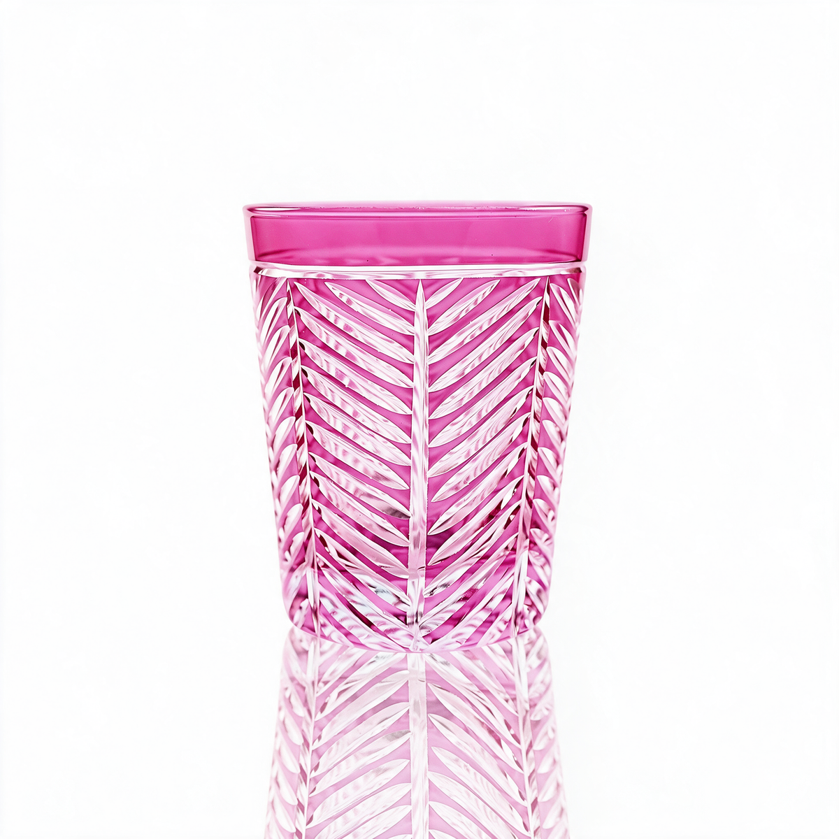 Vaso de cristal tallado Lanza