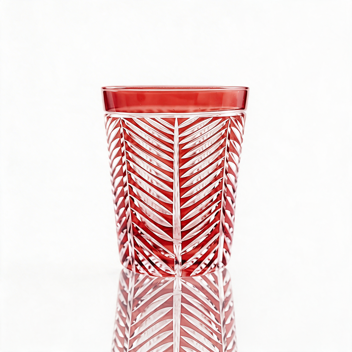 Vaso de cristal tallado Lanza