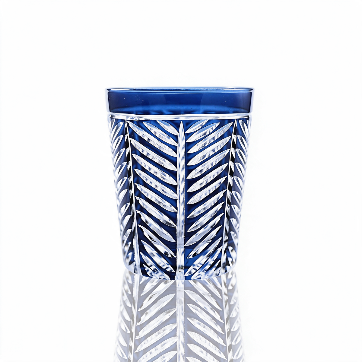 Vaso de cristal tallado Lanza
