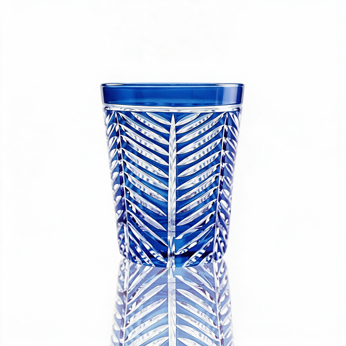 Vaso de cristal tallado Lanza
