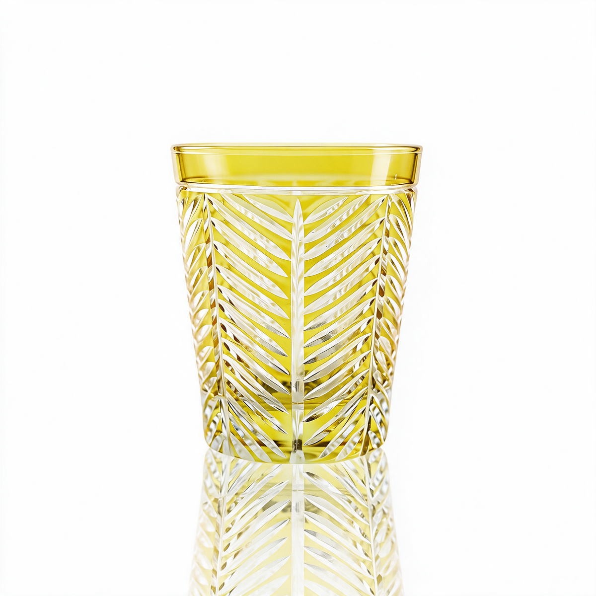 Vaso de cristal tallado Lanza