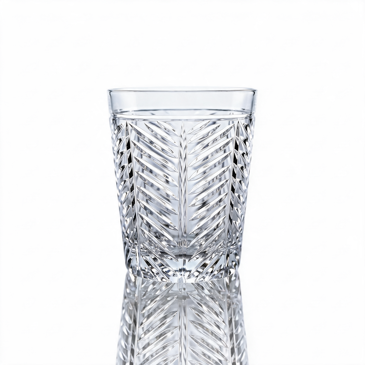 Vaso de cristal tallado Lanza