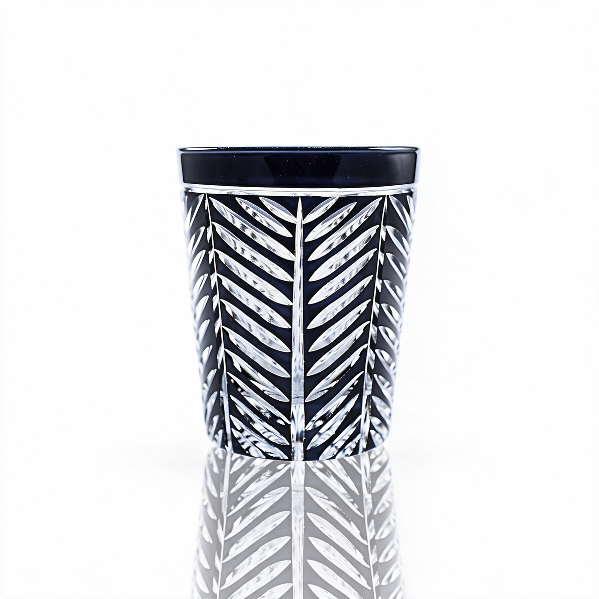 Vaso de cristal tallado Lanza
