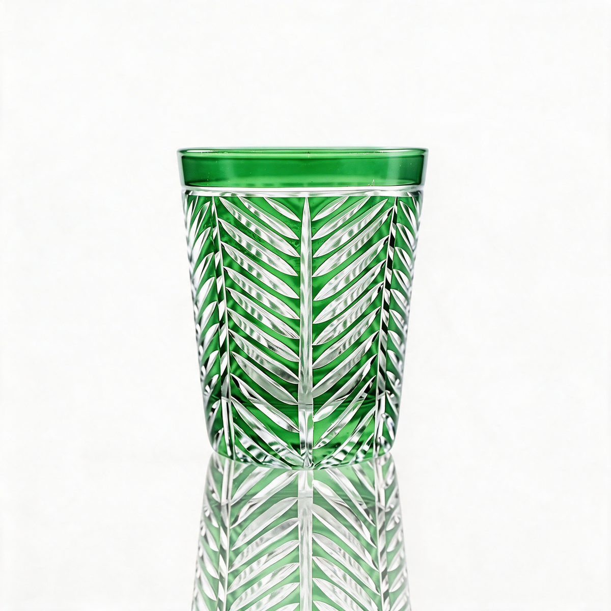 Vaso de cristal tallado Lanza
