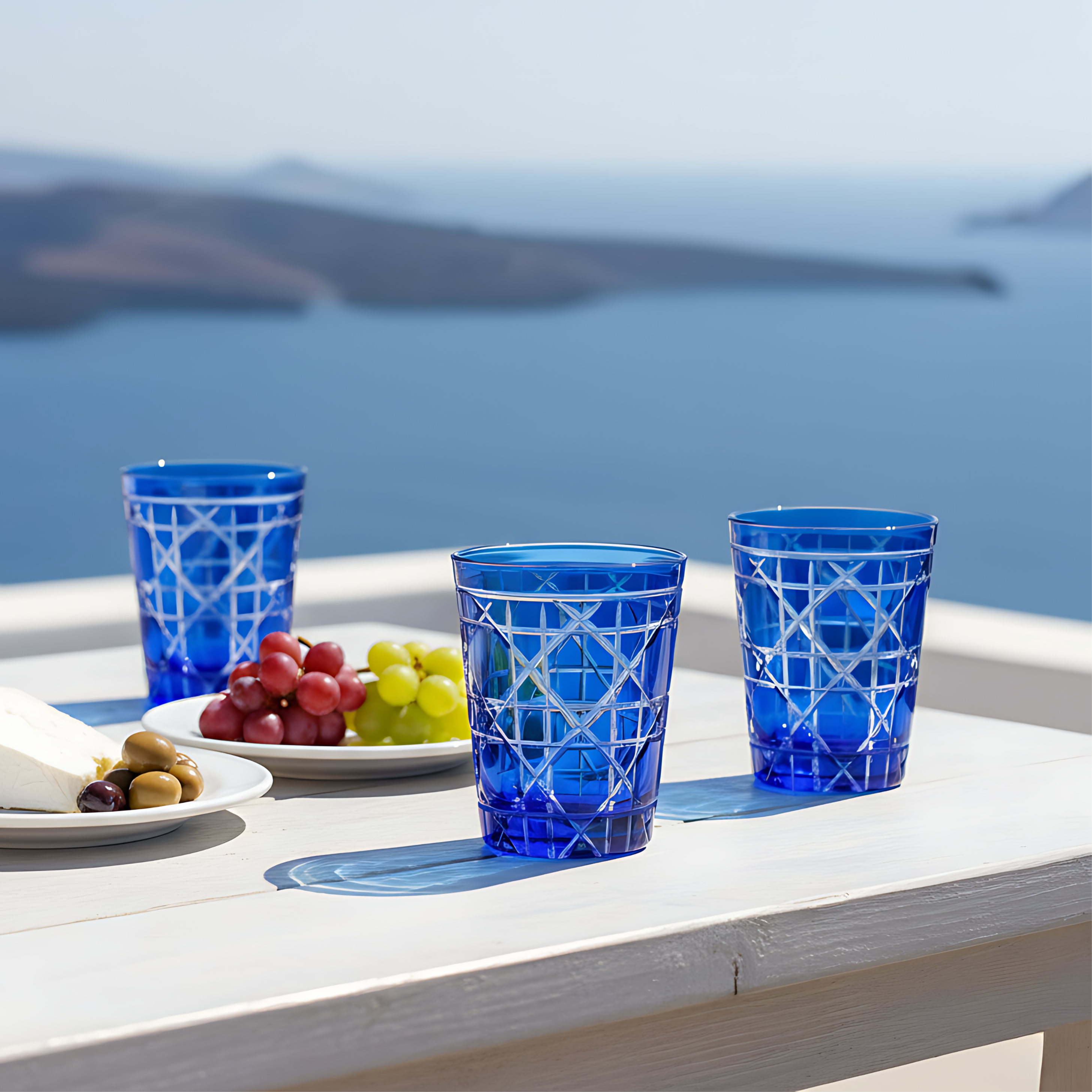 Gloria Cut Crystal Tumblers - Set Of 2 - Margerie Crystal USA