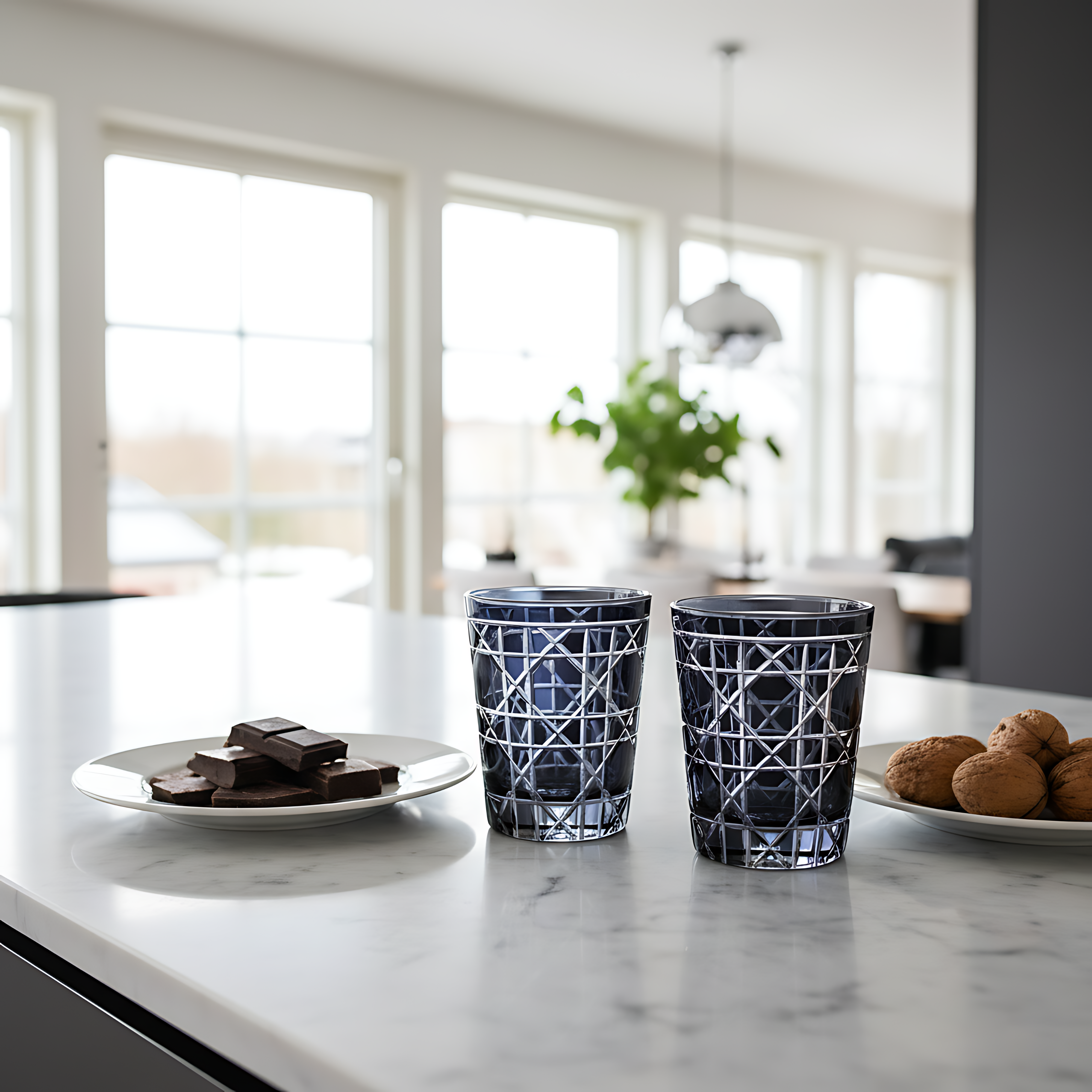 Gloria Cut Crystal Tumblers - Set Of 2 - Margerie Crystal USA