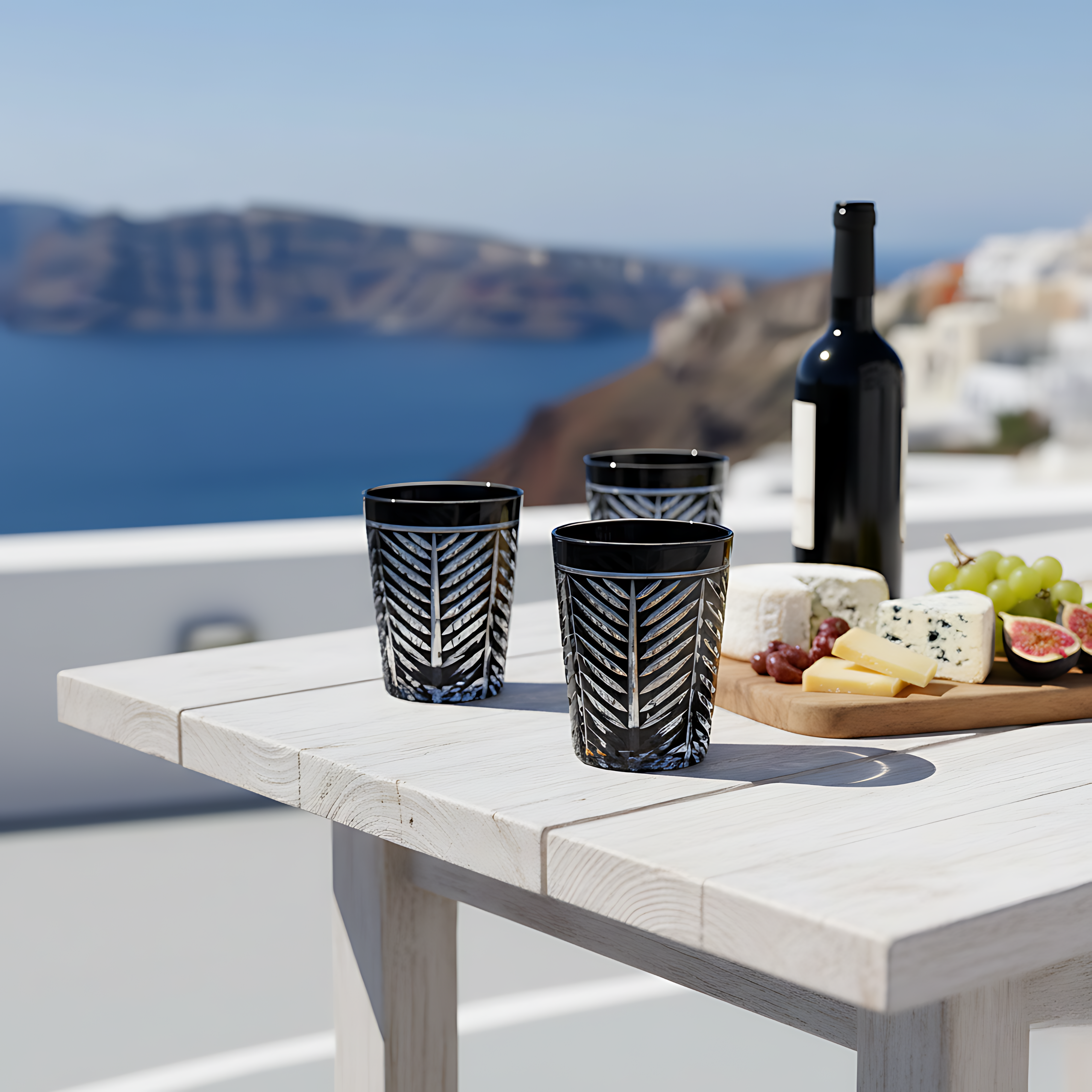 Lanza Cut Crystal Tumblers - Set Of 2 - Margerie Crystal USA