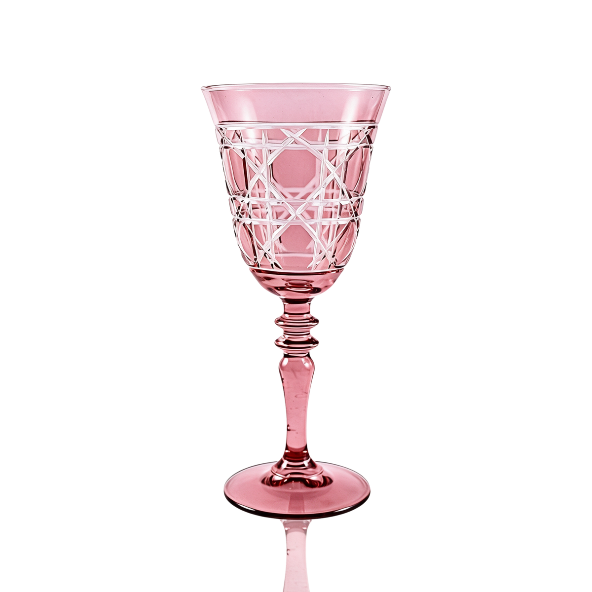Verre à vin en cristallin taillé Gloria