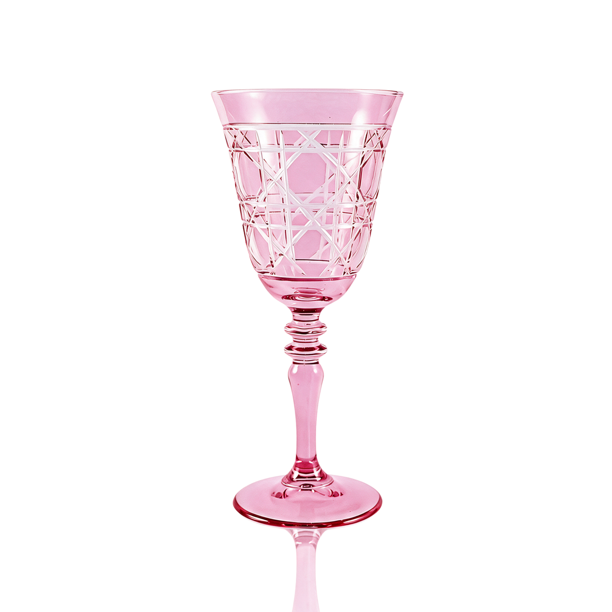 Verre à vin en cristallin taillé Gloria