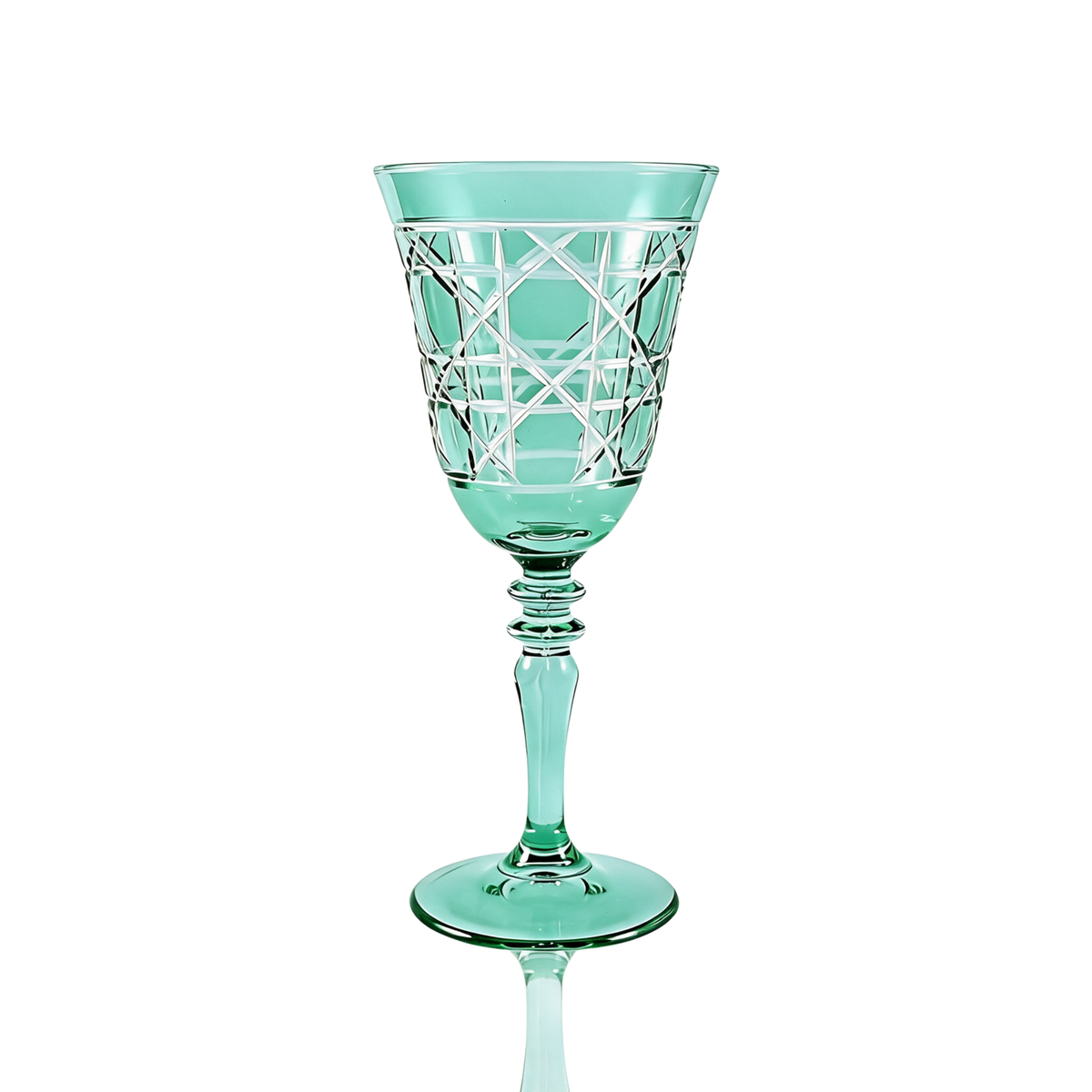 Verre à vin en cristallin taillé Gloria
