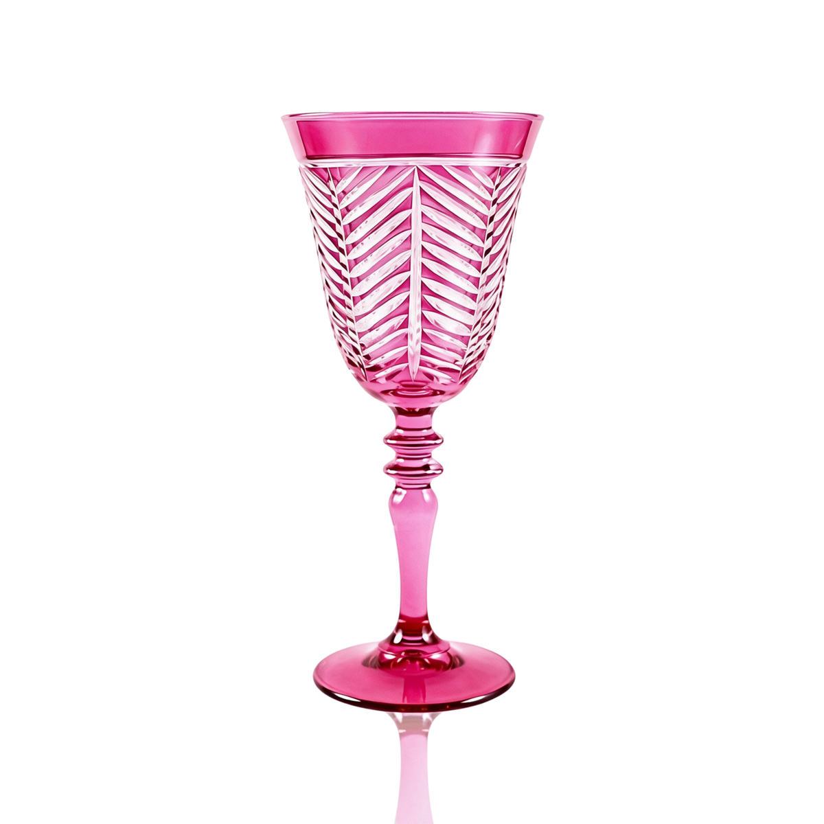 Verre à vin en cristallin taillé Lanza