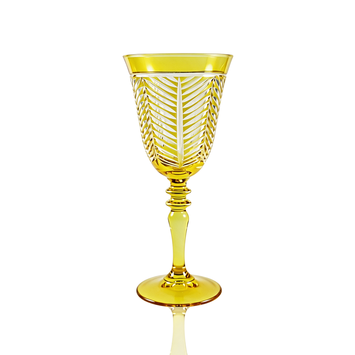 Verre à vin en cristallin taillé Lanza