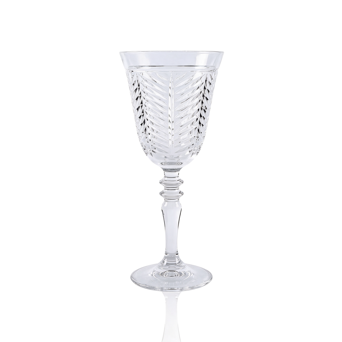 Verre à vin en cristallin taillé Lanza