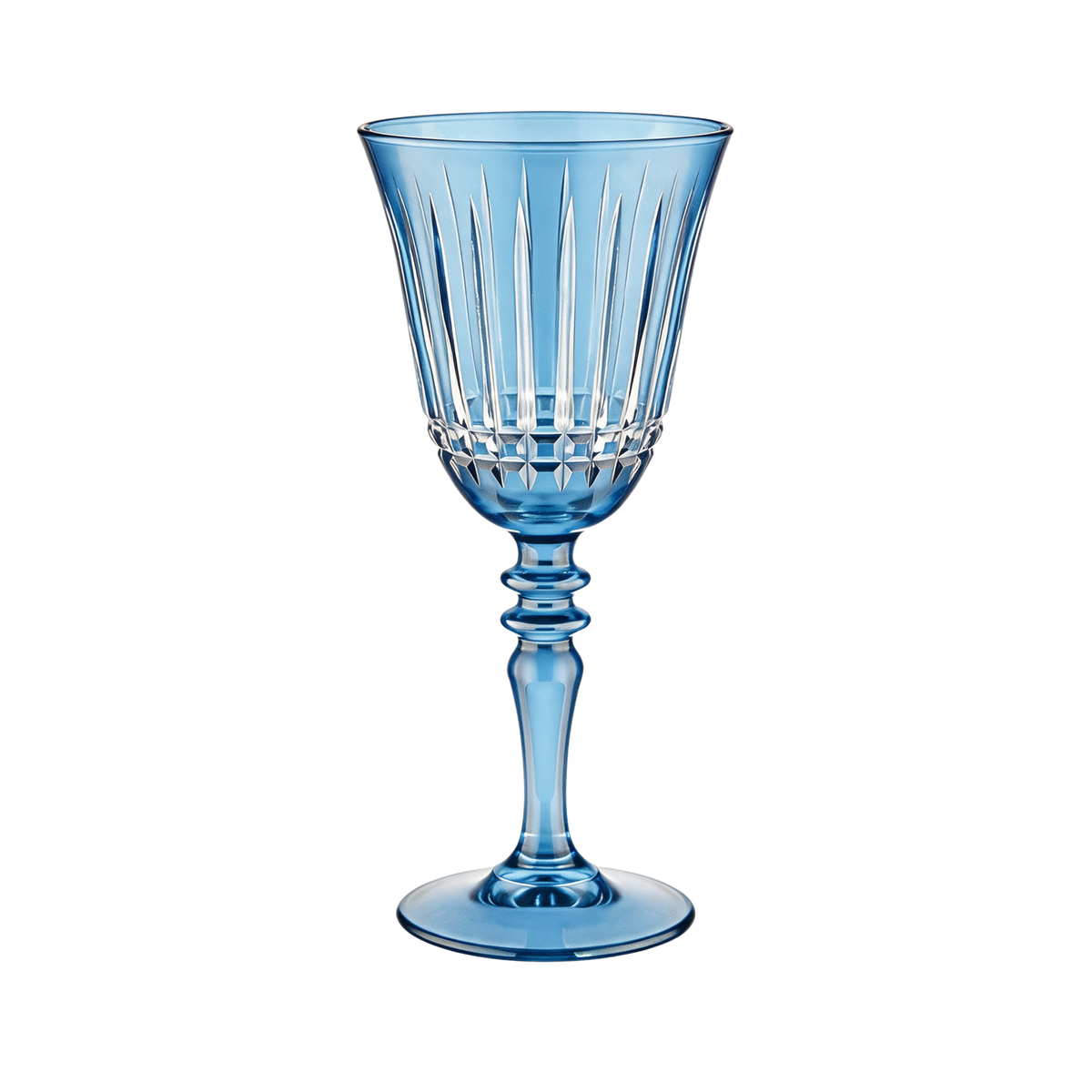 Verre à vin en cristallin taillé Luna