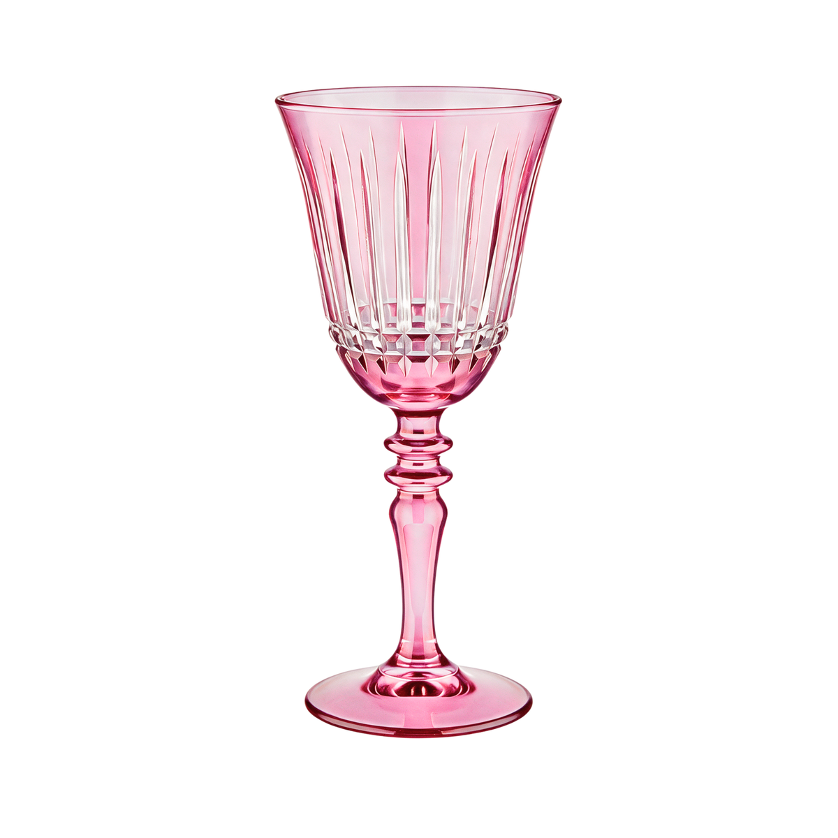 Verre à vin en cristallin taillé Luna