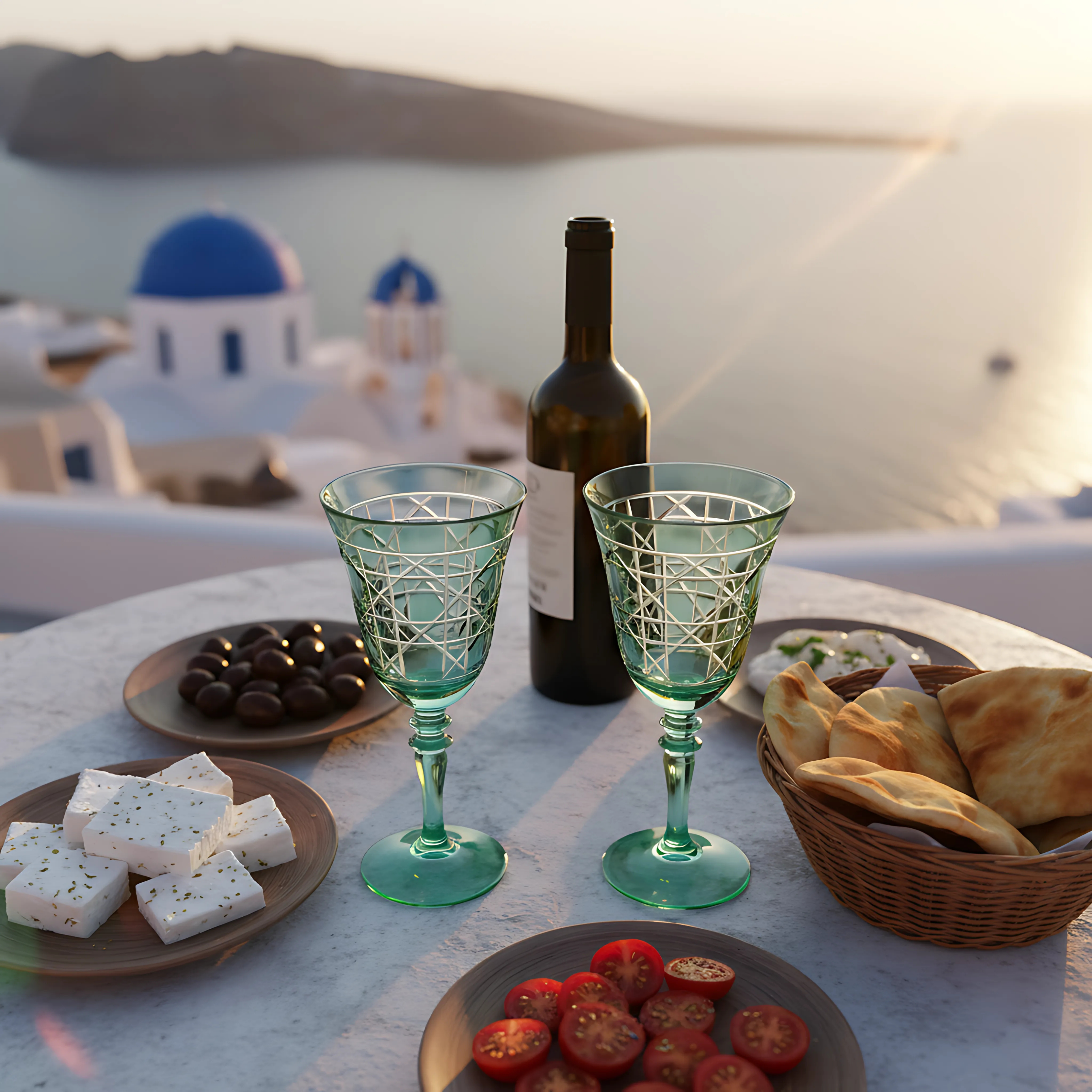 Gloria Cut Crystal Wine Glasses - Set Of 2 - Margerie Crystal USA