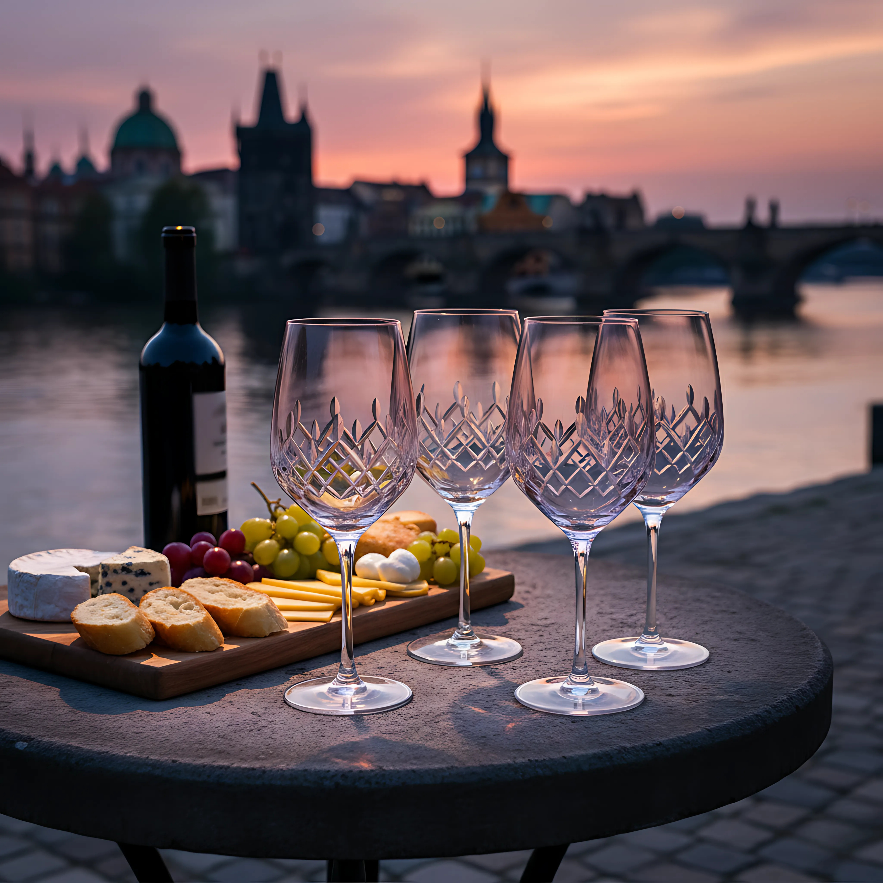 Aria Wine Glass - Set Of 2 - Margerie Crystal USA