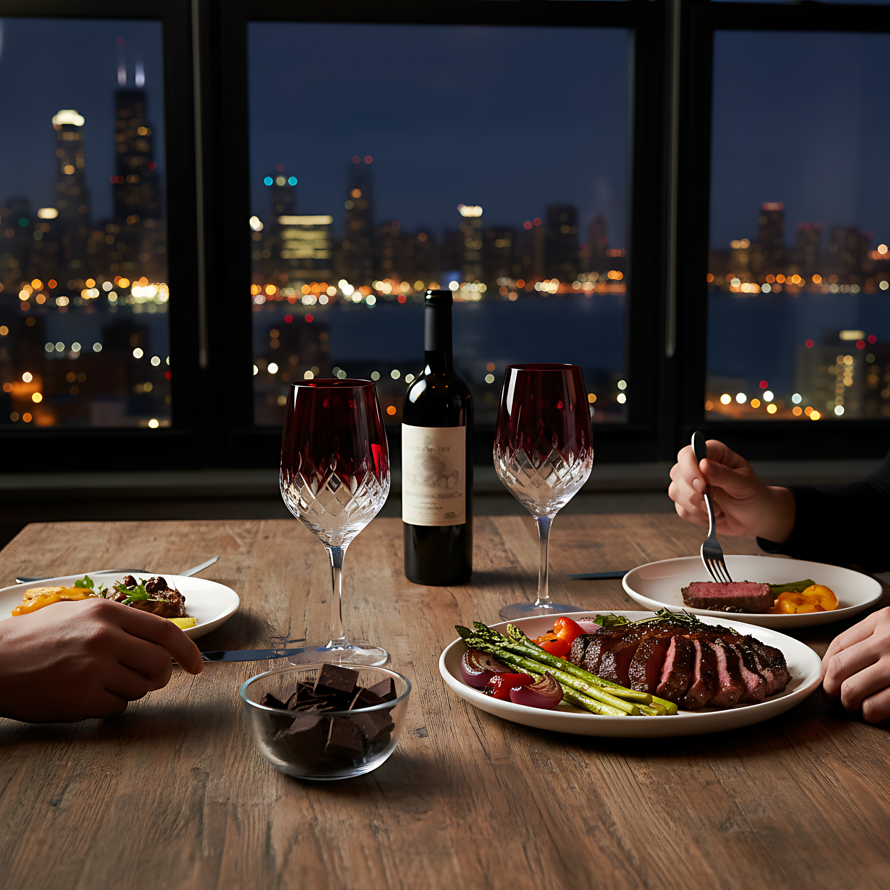 Aria Wine Glass - Set Of 2 - Margerie Crystal USA