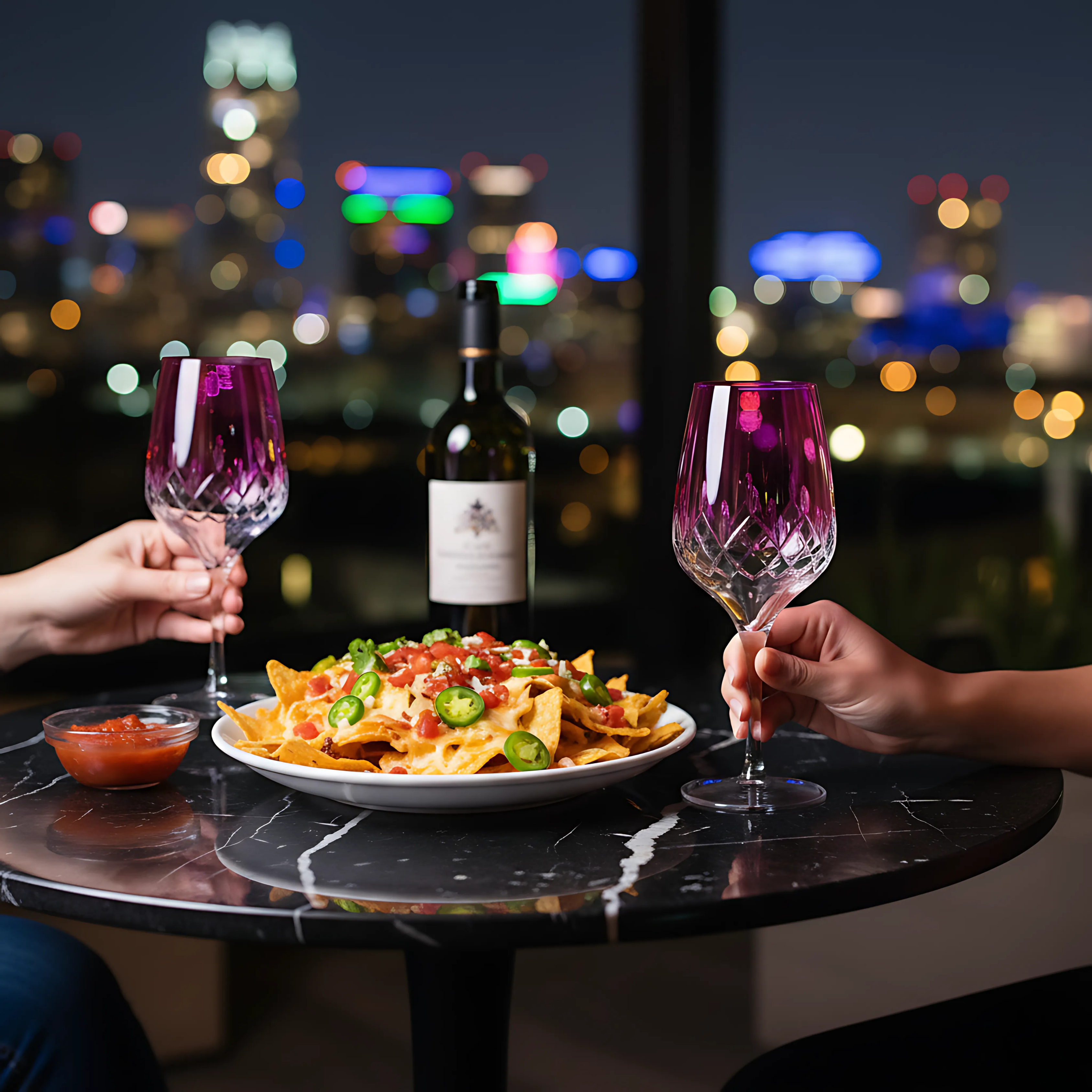 Aria Wine Glass - Set Of 2 - Margerie Crystal USA