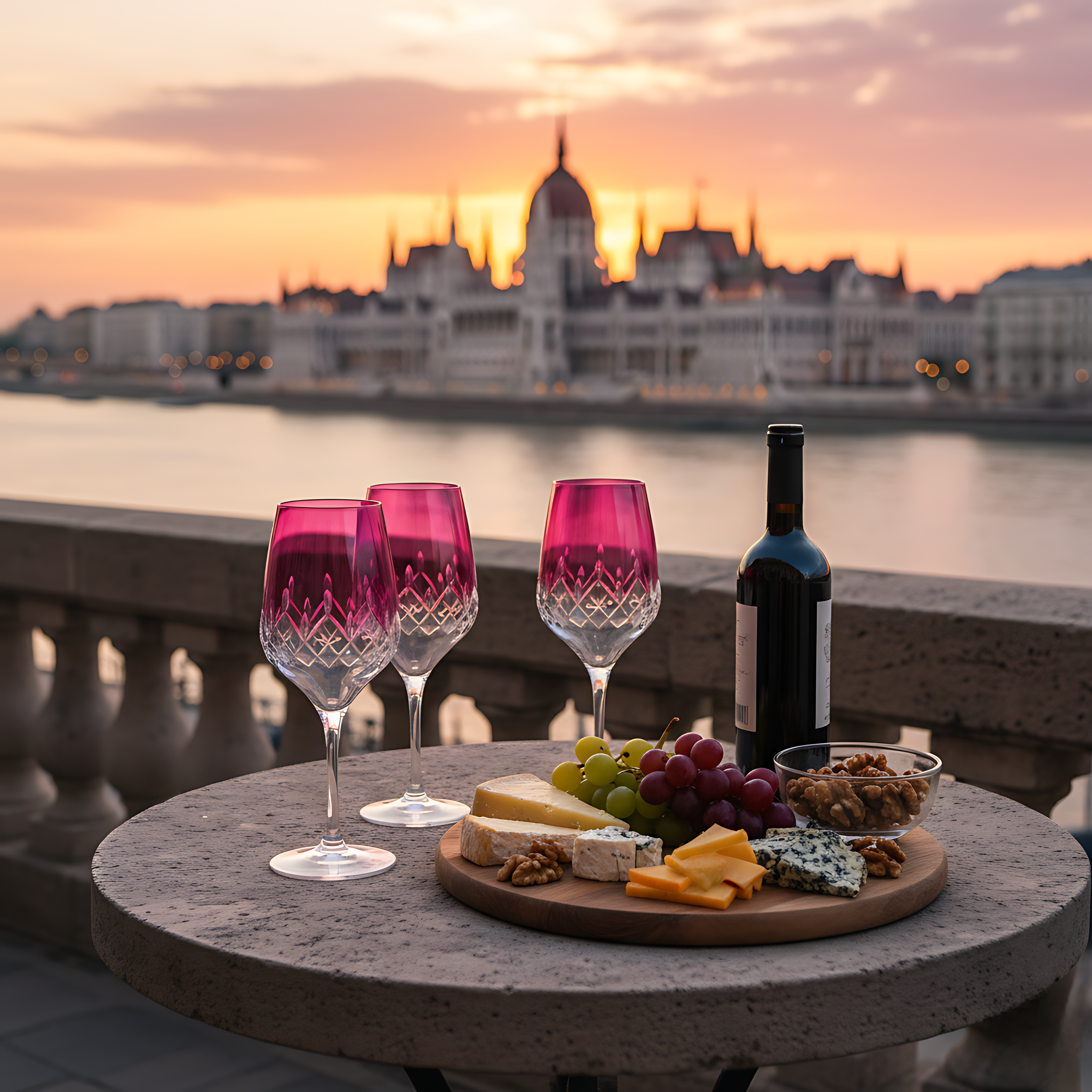 Aria Wine Glass - Set Of 2 - Margerie Crystal USA