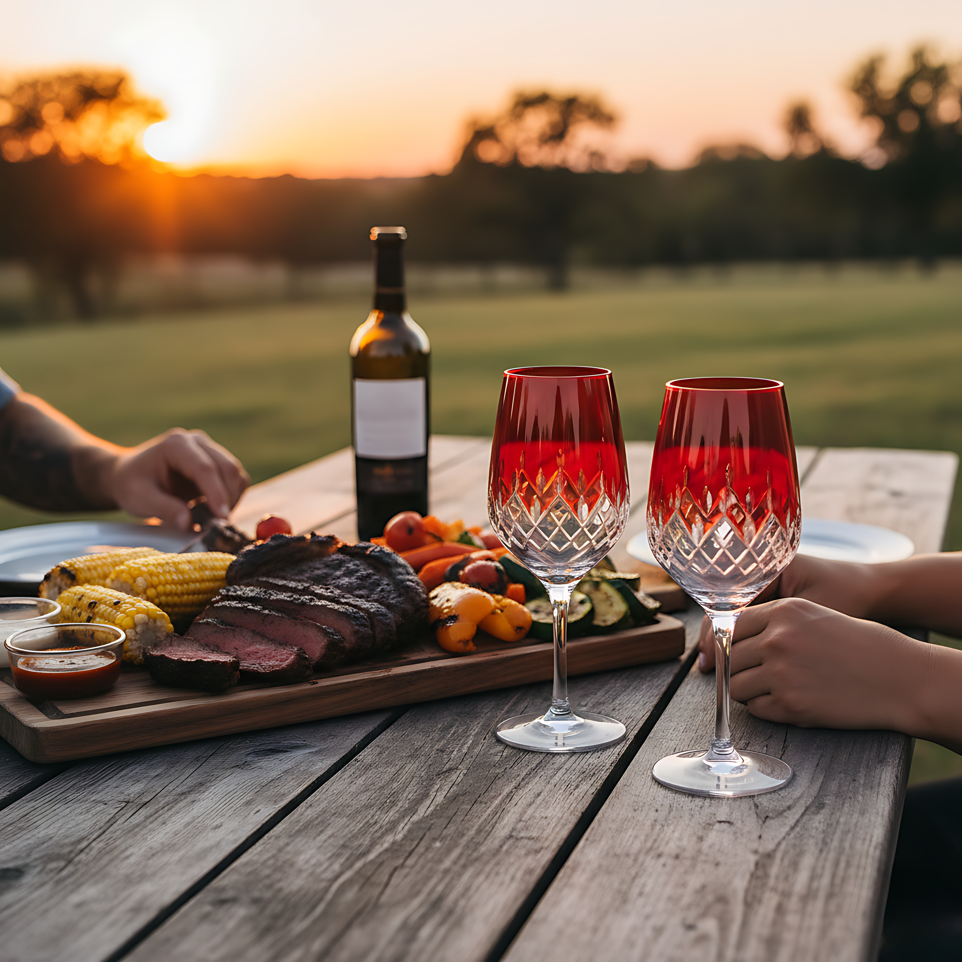 Aria Wine Glass - Set Of 2 - Margerie Crystal USA