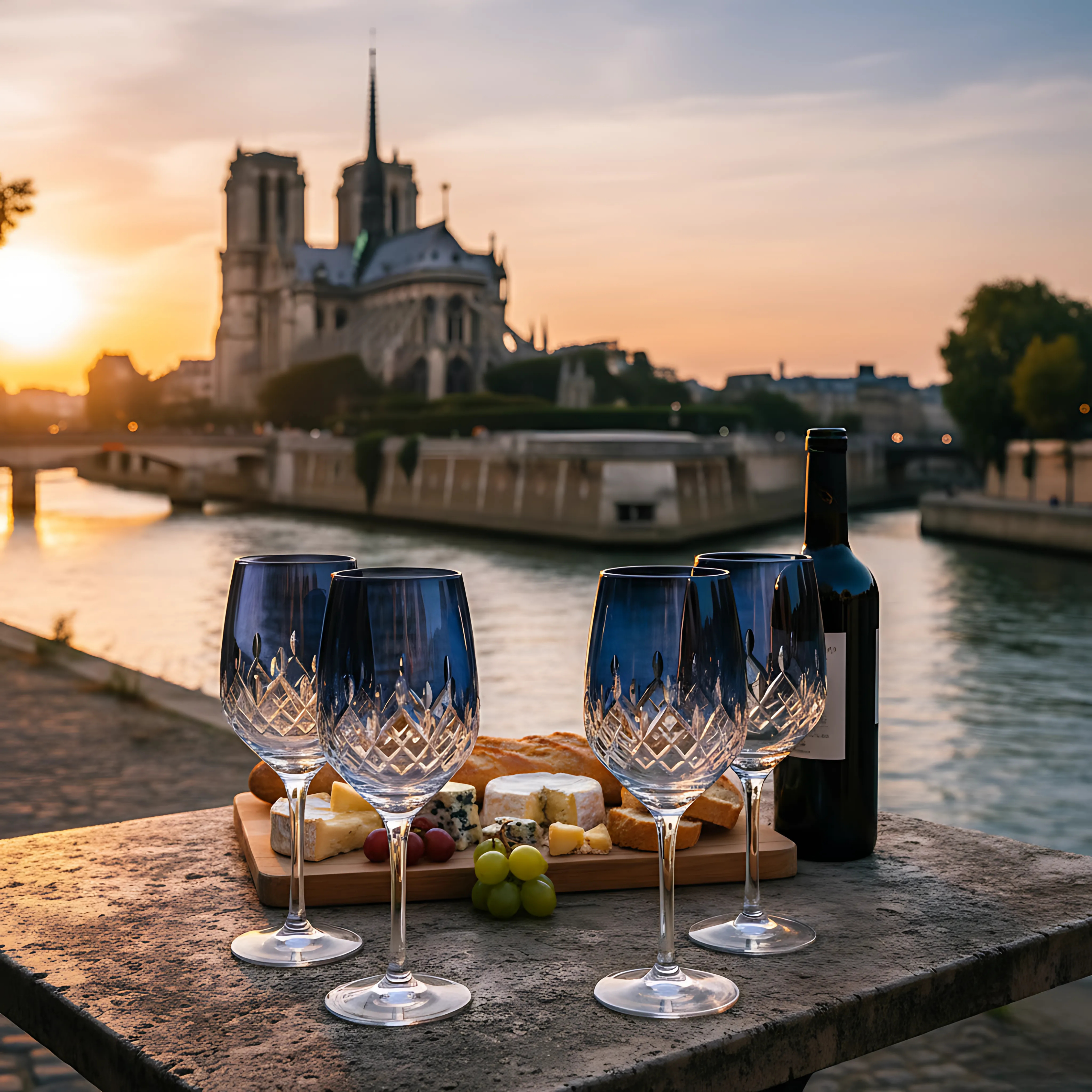 Aria Wine Glass - Set Of 2 - Margerie Crystal USA