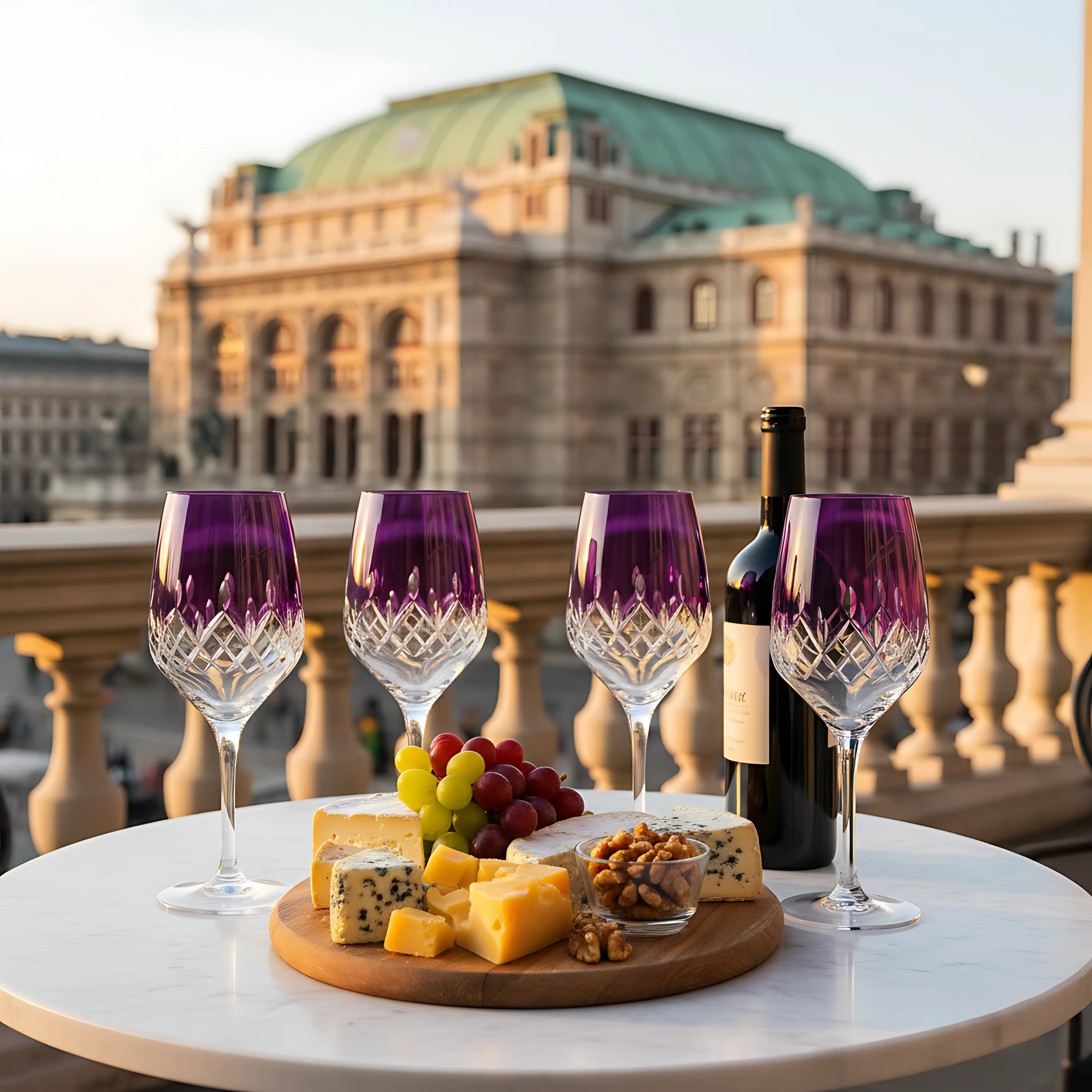 Aria Wine Glass - Set Of 2 - Margerie Crystal USA