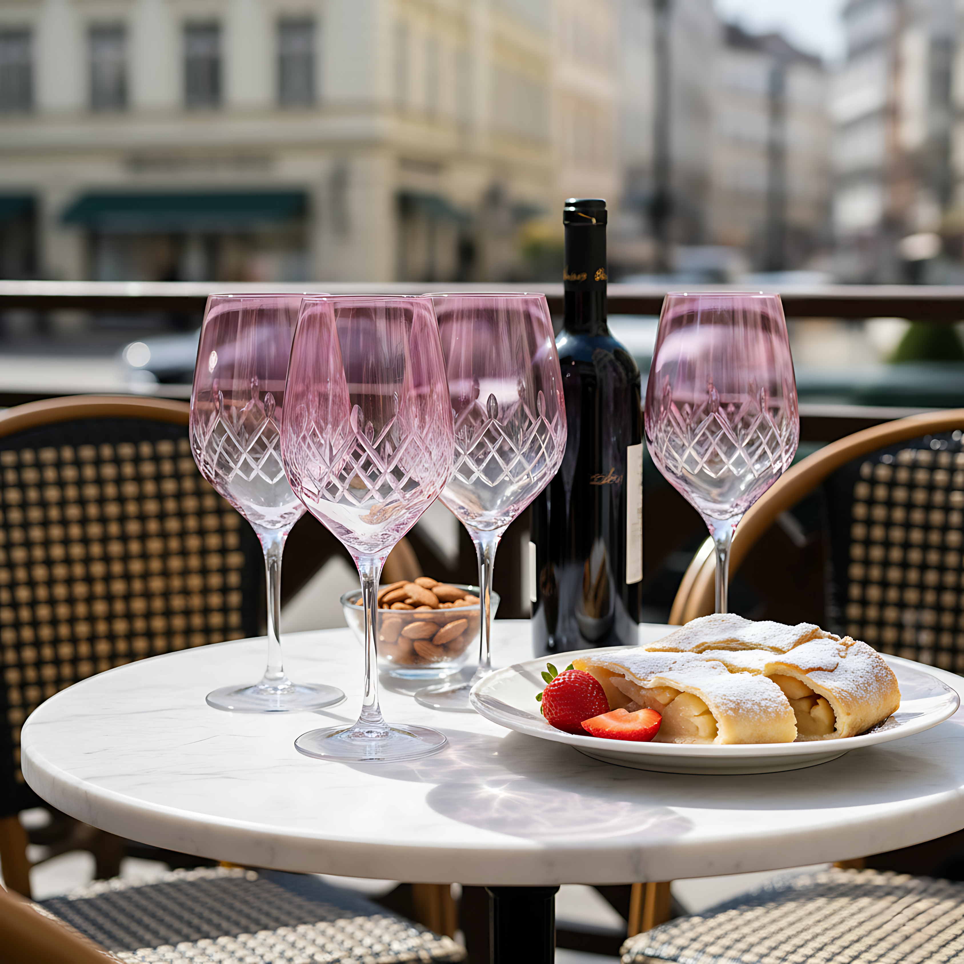 Aria Wine Glass - Set Of 2 - Margerie Crystal USA