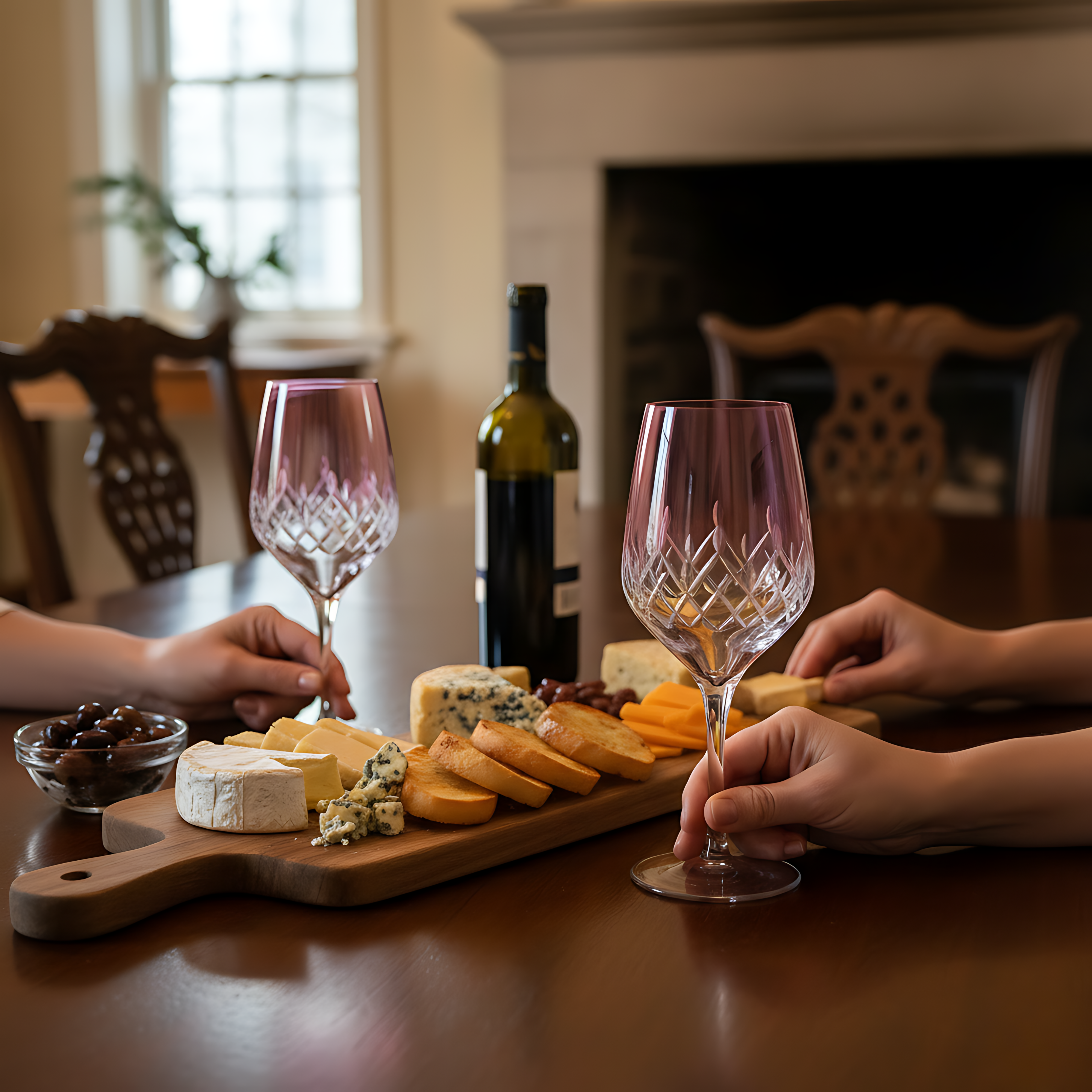 Aria Wine Glass - Set Of 2 - Margerie Crystal USA