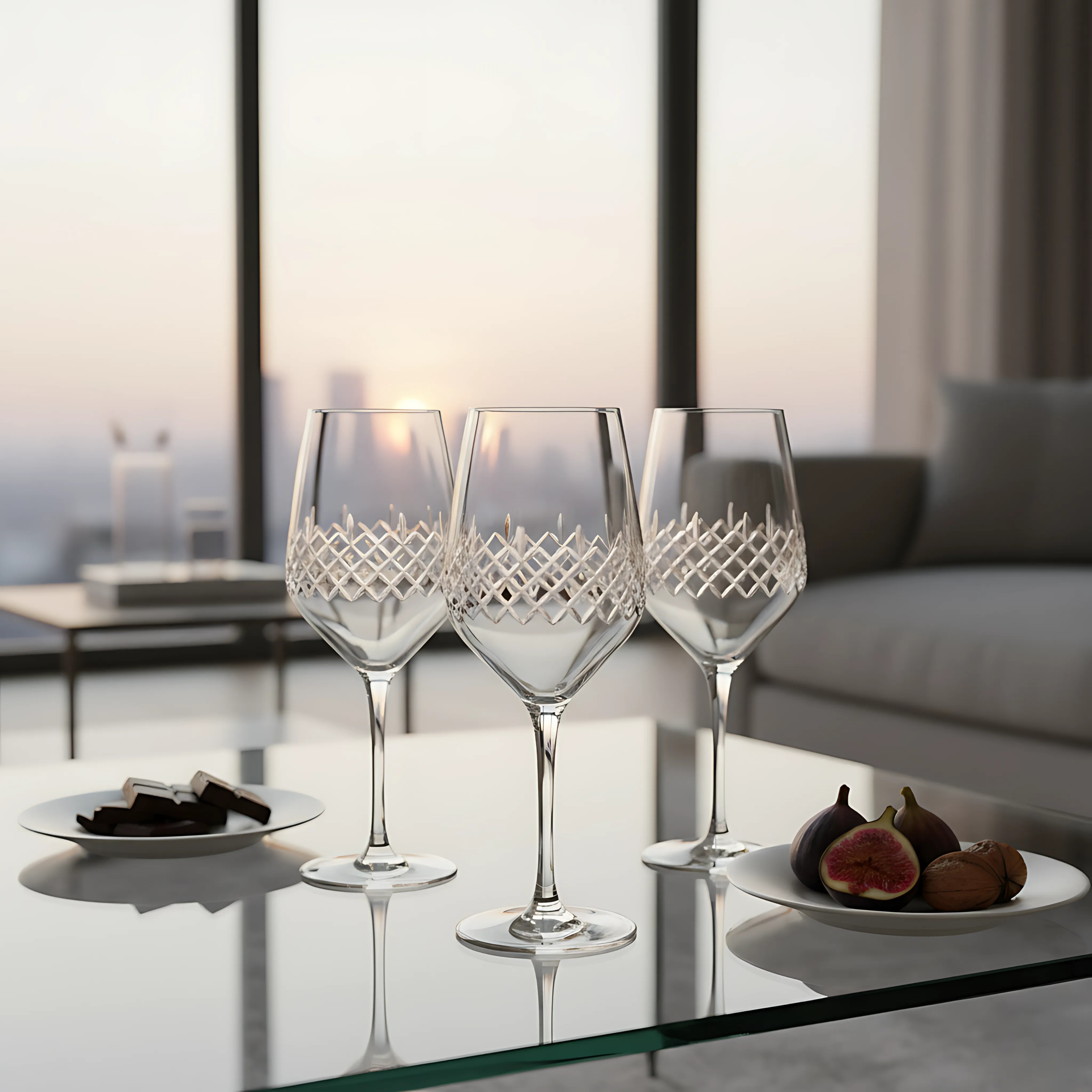 Aria Wine Glass - Set Of 2 - Margerie Crystal USA