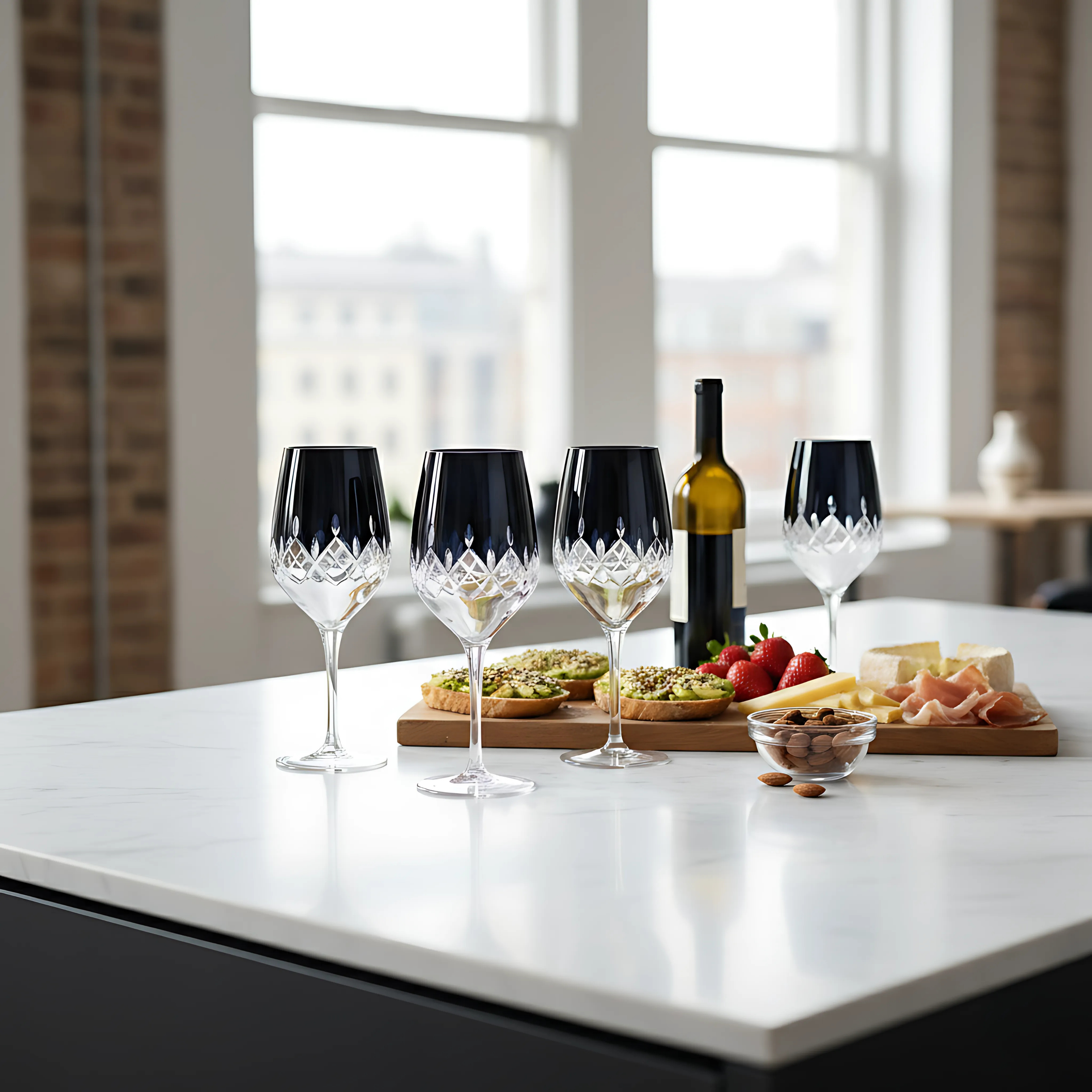 Aria Wine Glass - Set Of 2 - Margerie Crystal USA