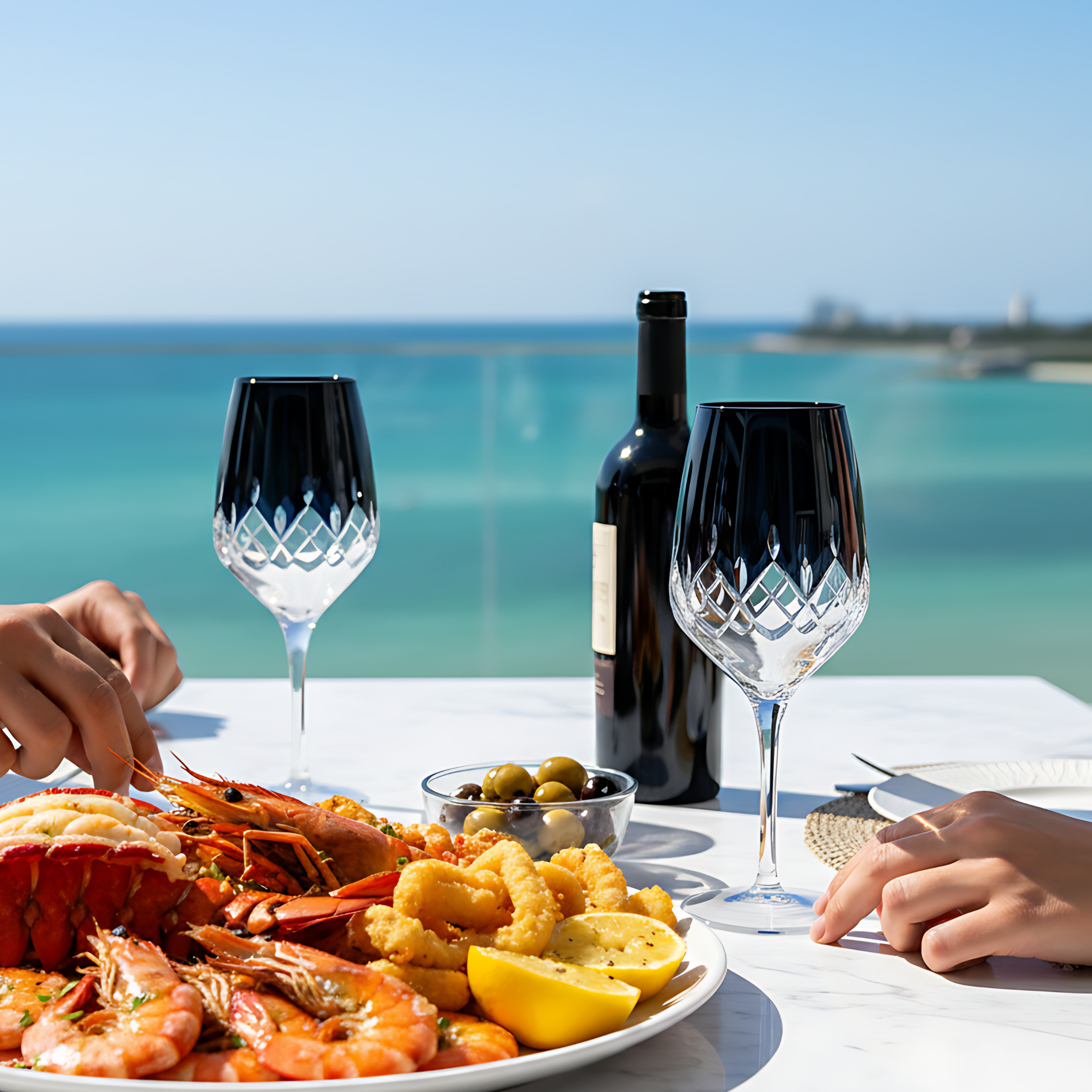 Aria Wine Glass - Set Of 2 - Margerie Crystal USA