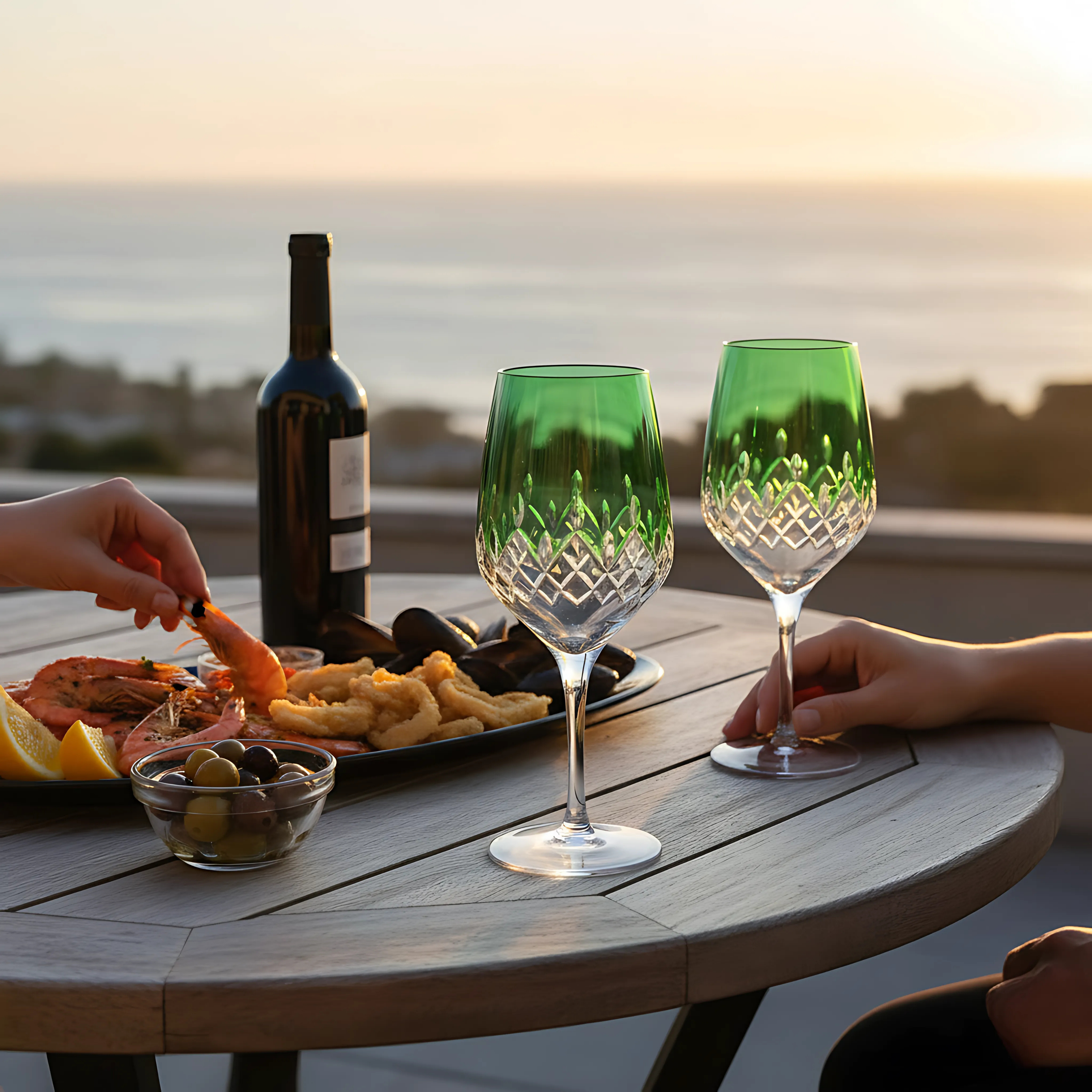 Aria Wine Glass - Set Of 2 - Margerie Crystal USA