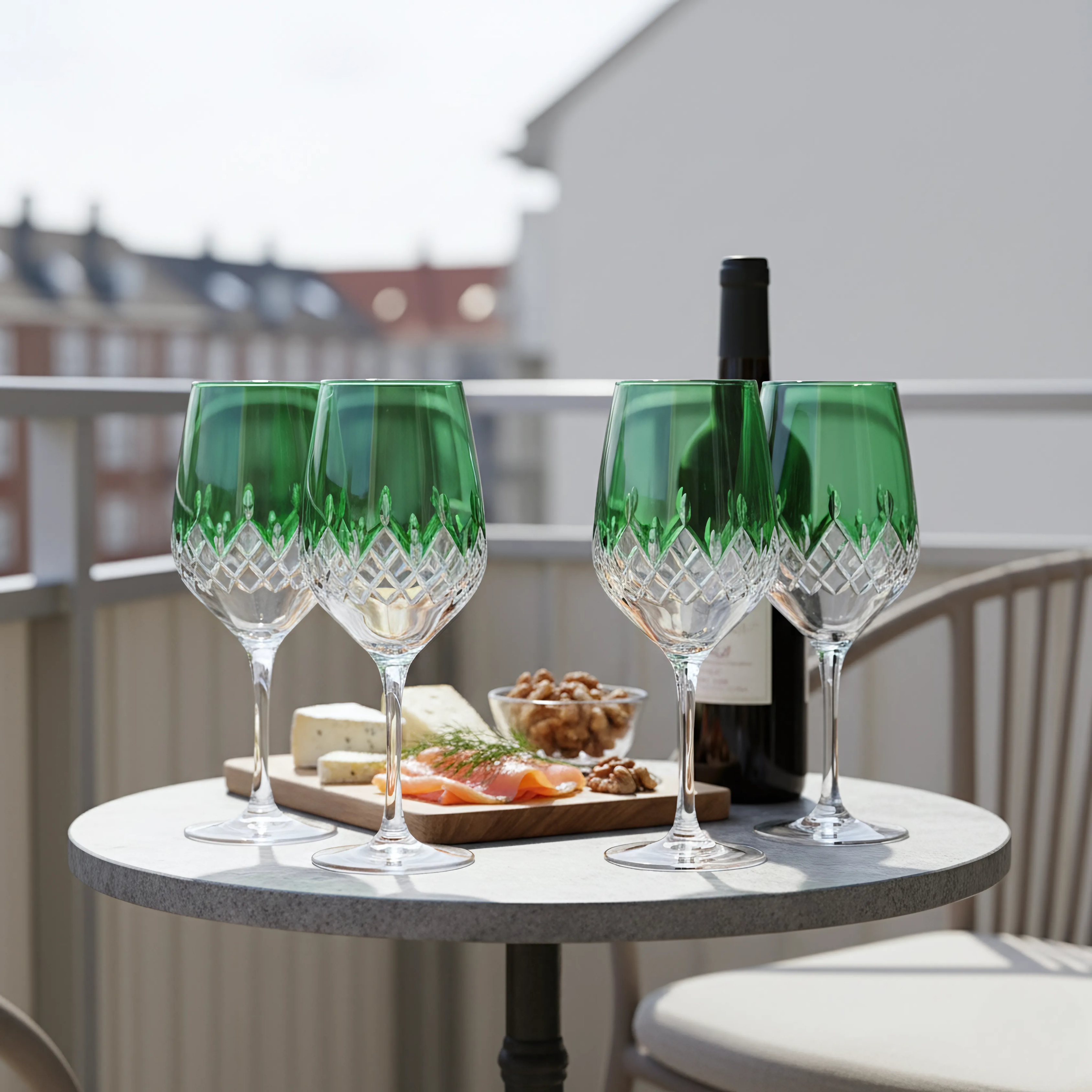 Aria Wine Glass - Set Of 2 - Margerie Crystal USA