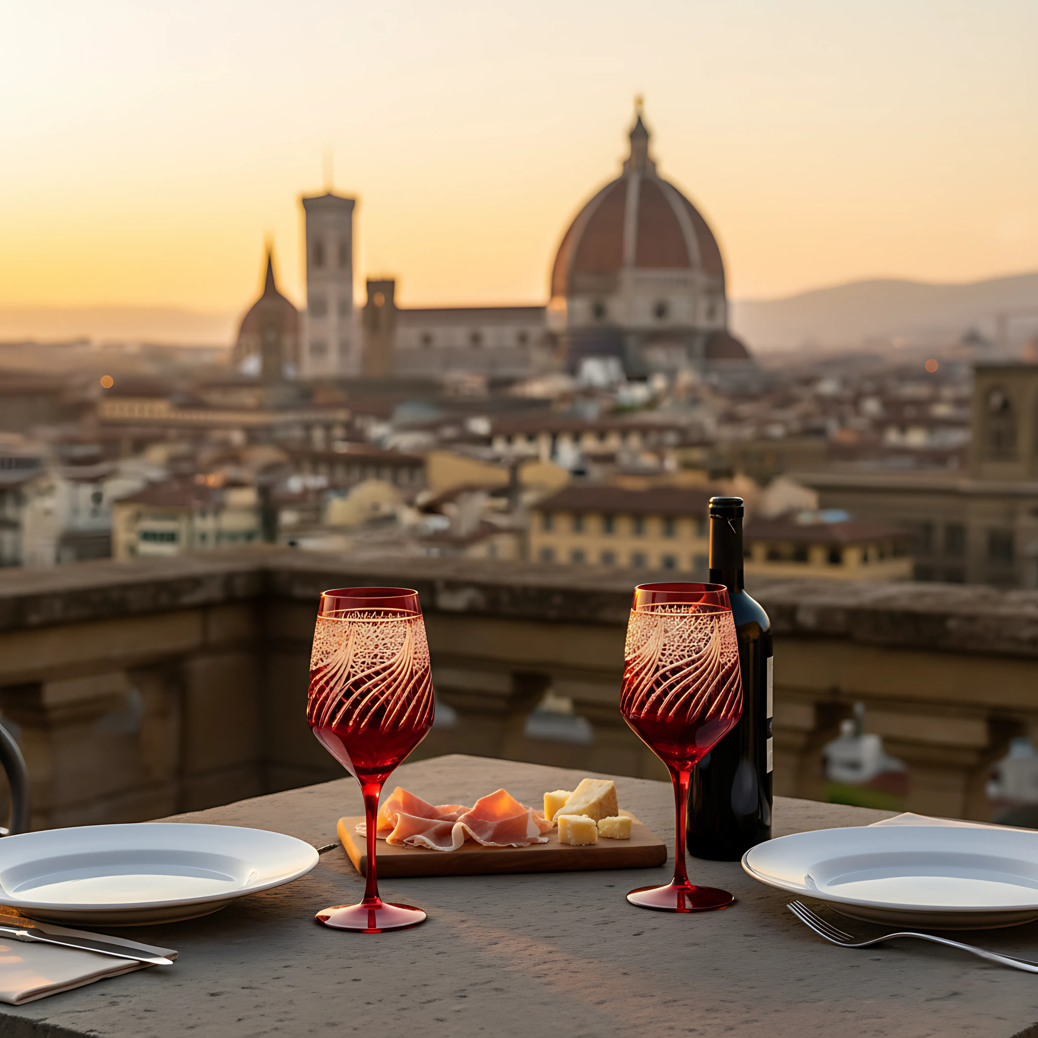 Aurora Wine Glass - Set Of 2 - Margerie Crystal USA