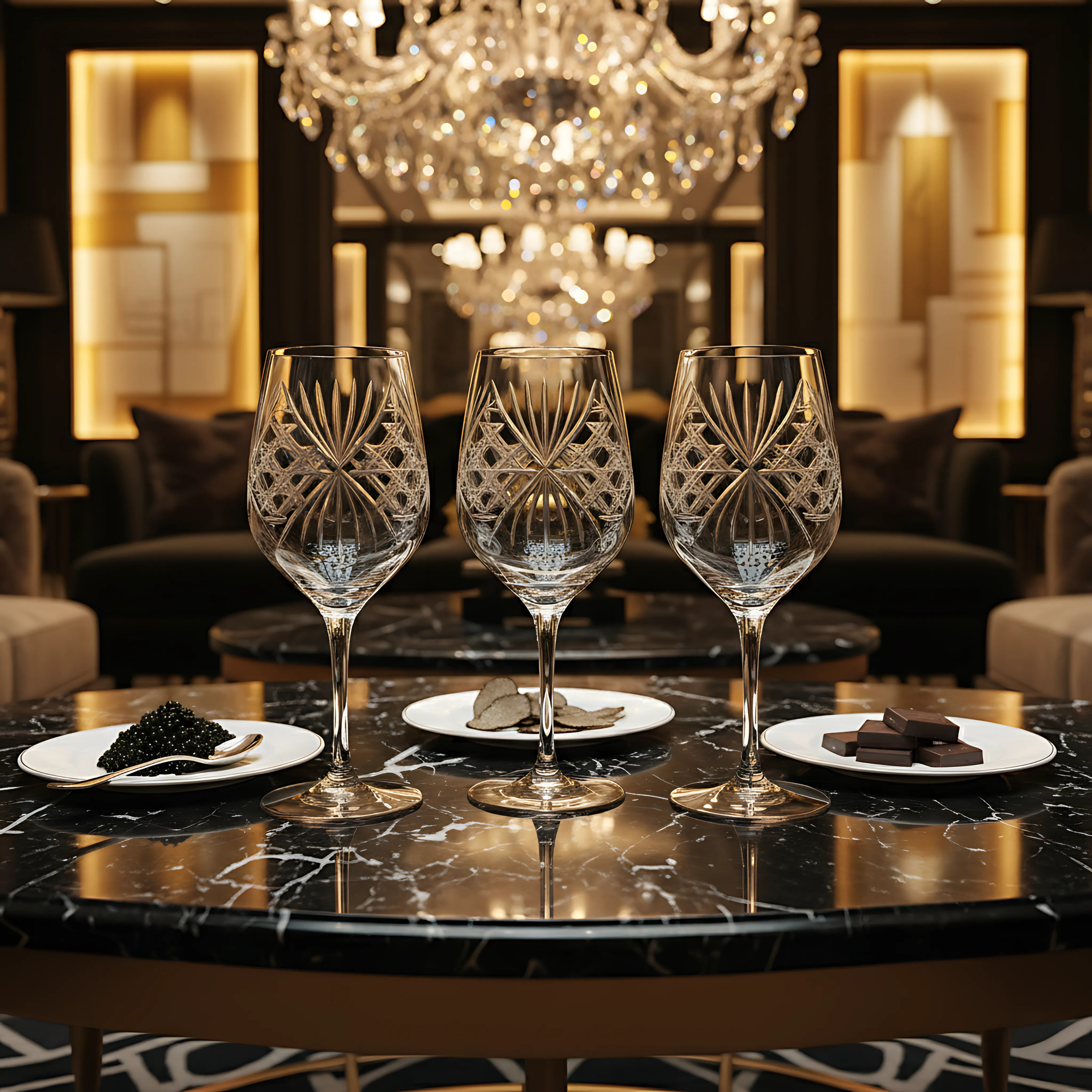 Éclat Wine Glass - Set Of 2 - Margerie Crystal USA