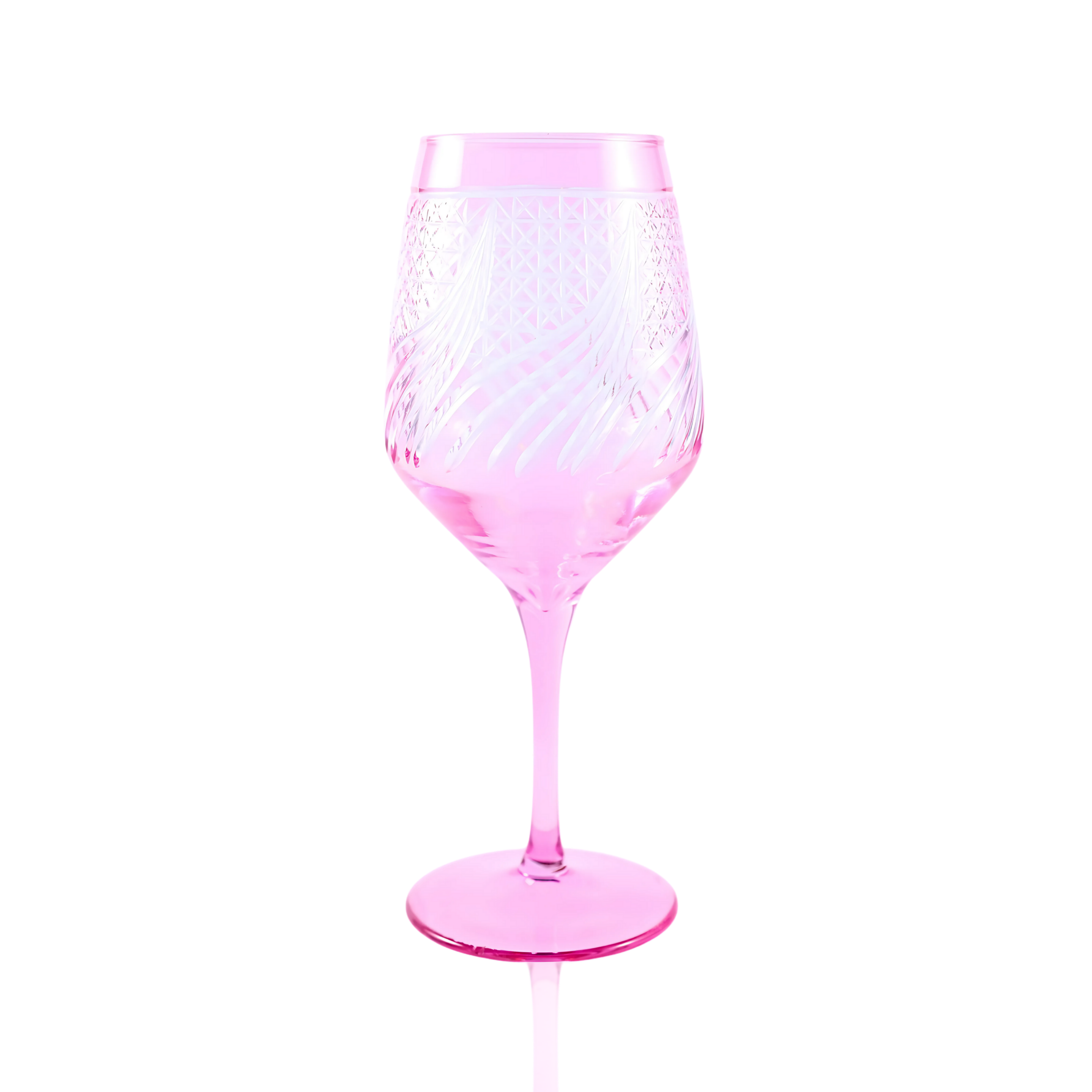 Aurora Wine Glass - Set Of 2 - Margerie Crystal USA