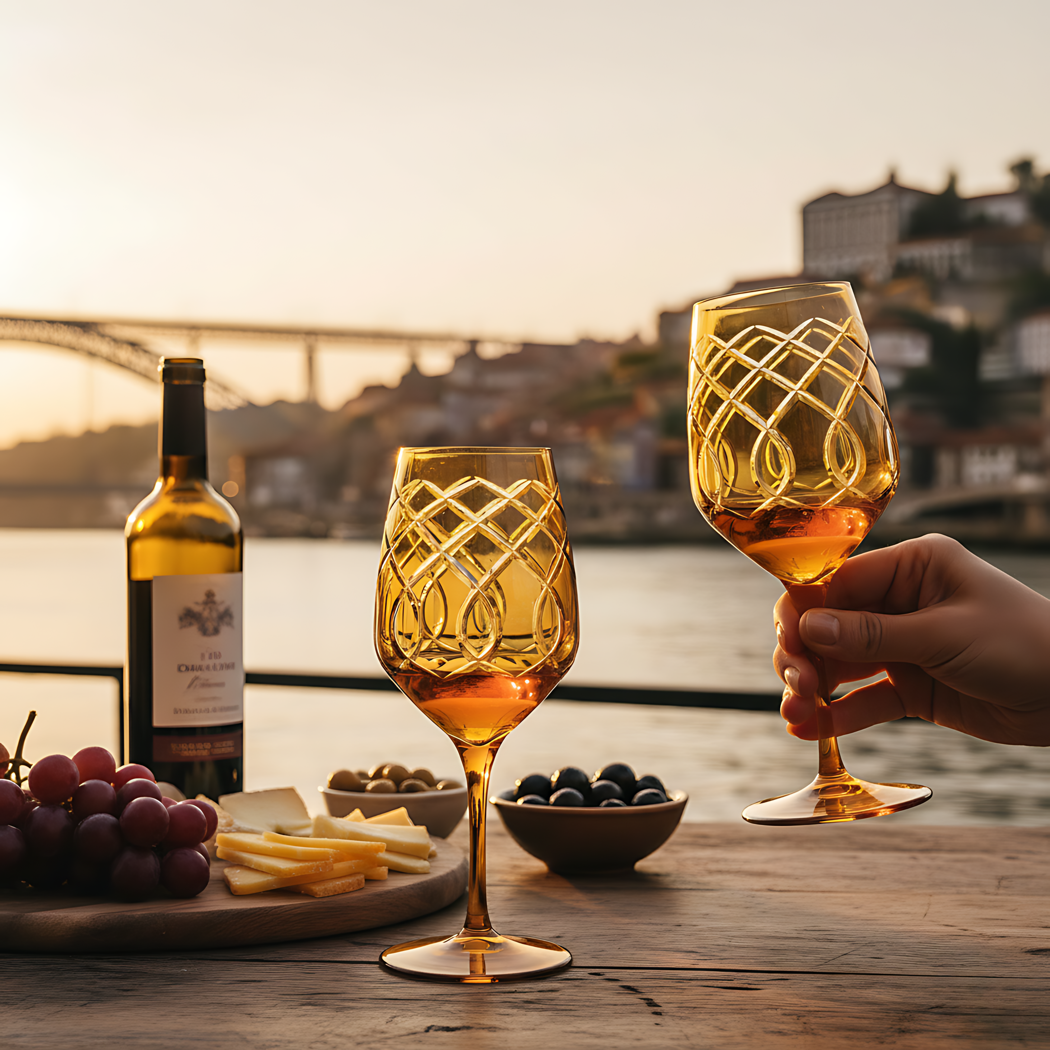 Heritage Wine Glass - Set Of 2 - Margerie Crystal USA