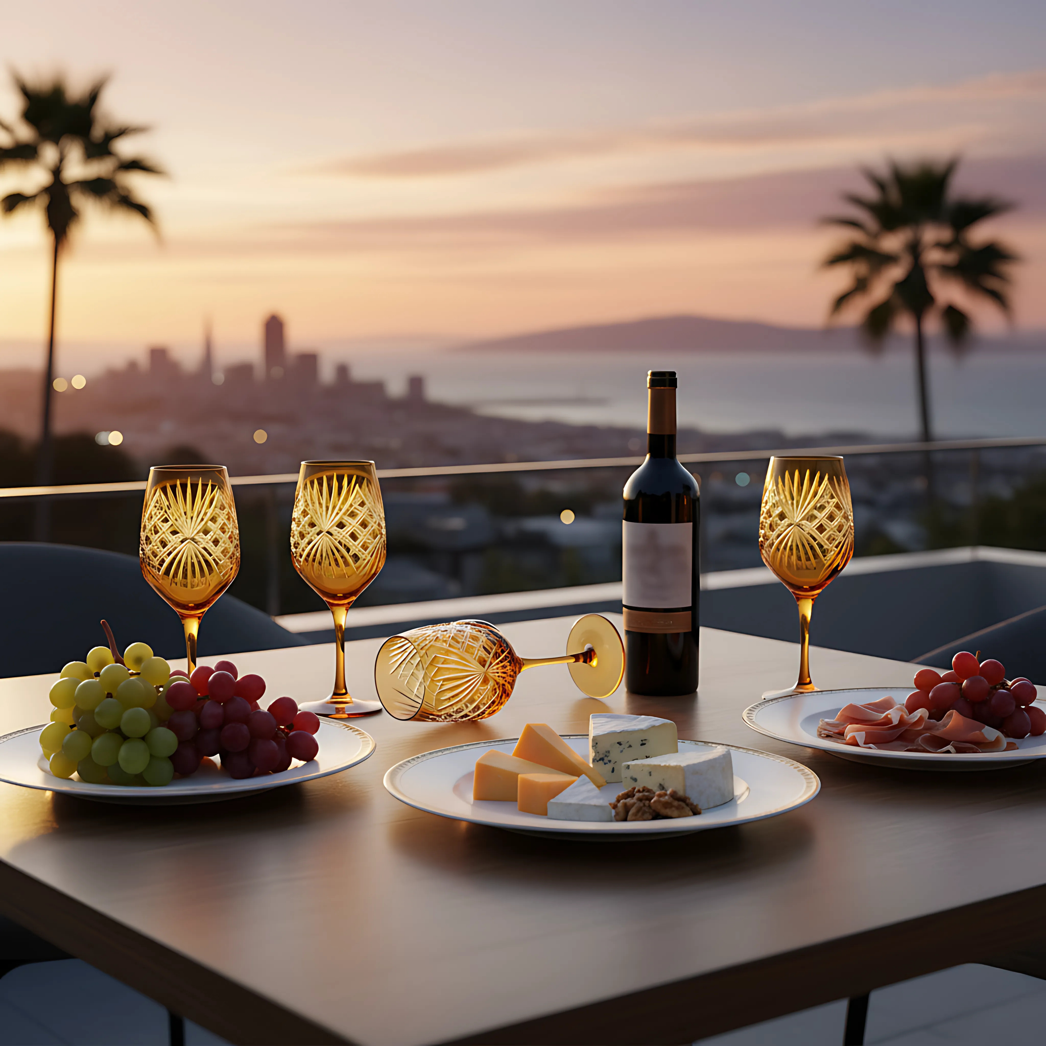 Éclat Wine Glass - Set Of 2 - Margerie Crystal USA